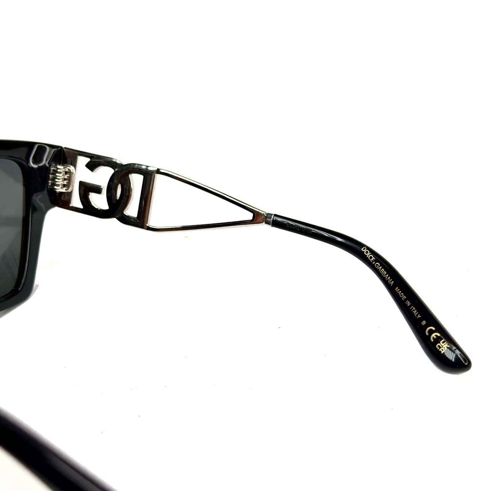 Dolce & Gabbana DOLCE & GABBANA 4446 DIVA DG4446B Black Geometric Sunglasses Size ONE SIZE - 2 Thumbnail