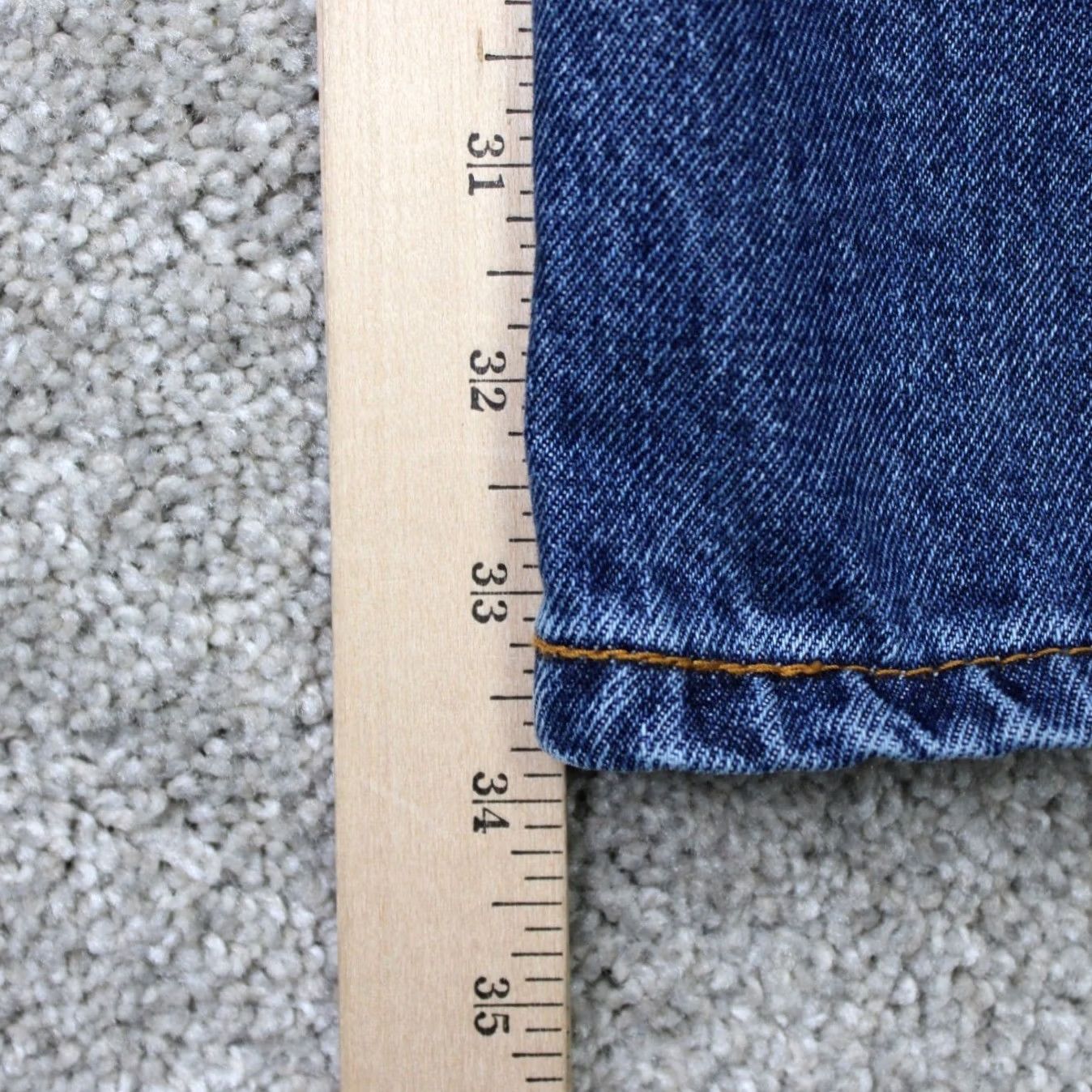 Levi's Levi's Jeans 550 Mens 48x34 Blue Relaxed 5-Pocket Denim Cotton Straight Vintage: No Size US 32 / EU 48 - 3 Thumbnail