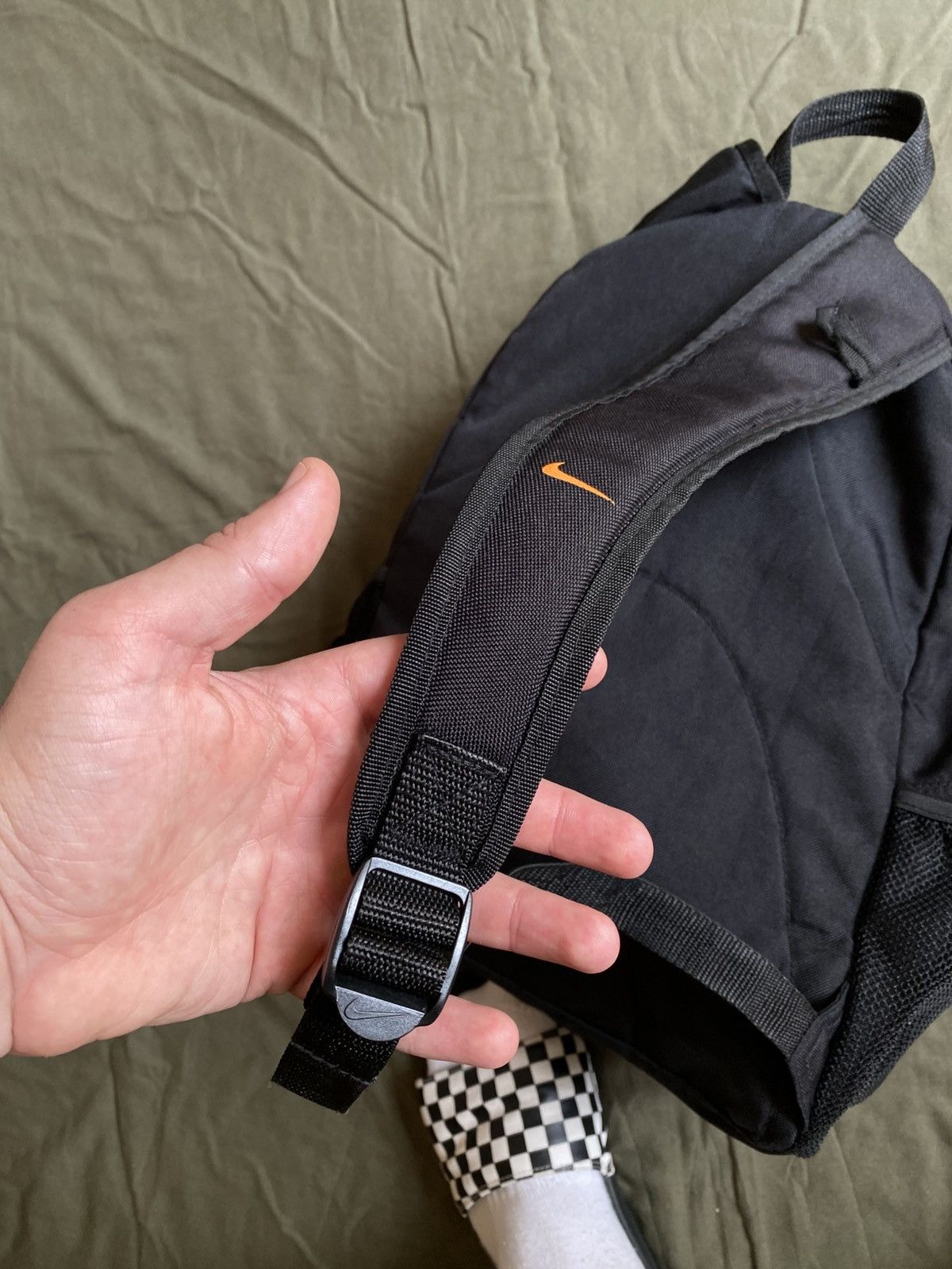 Nike × Vintage Nike Swoosh Vintage Nylon Sk8 Bag Size ONE SIZE - 5 Thumbnail