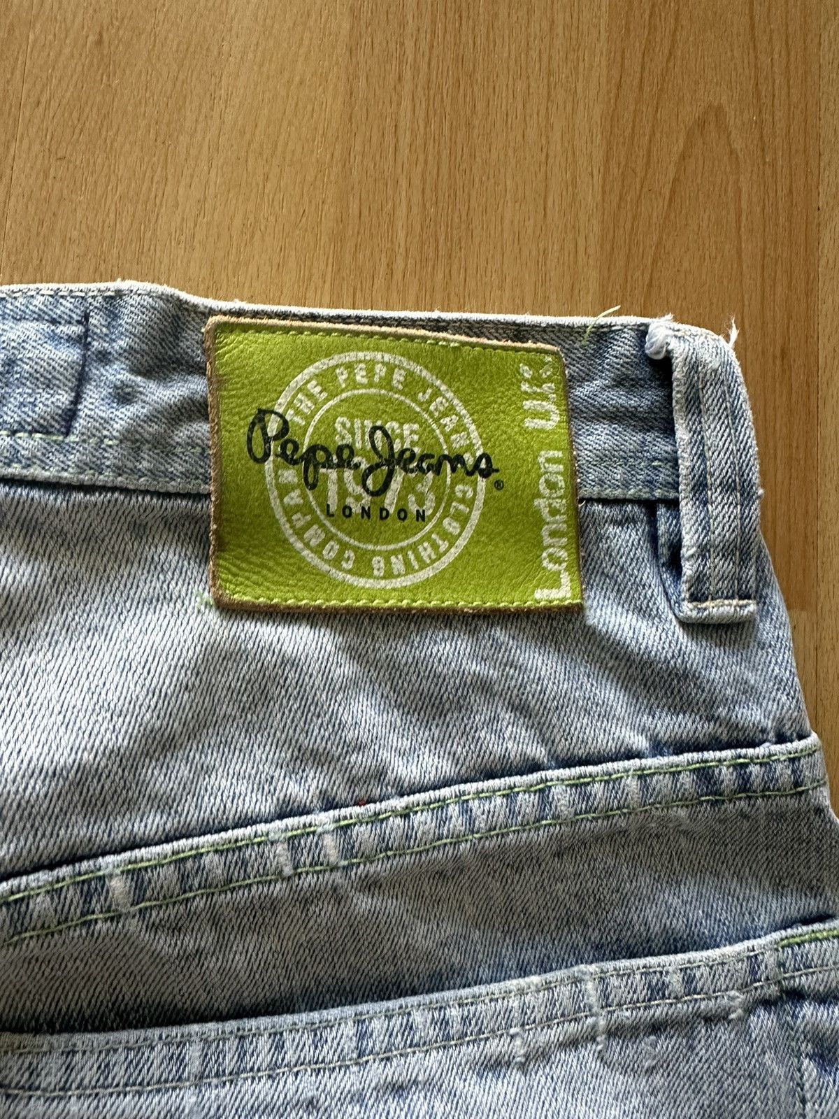 Pepe Jeans × Vintage Vintage 2000s Pepe Jeans Cargo Baggy Utility Rare Y2K Shorts Size US 34 / EU 50 - 8 Thumbnail