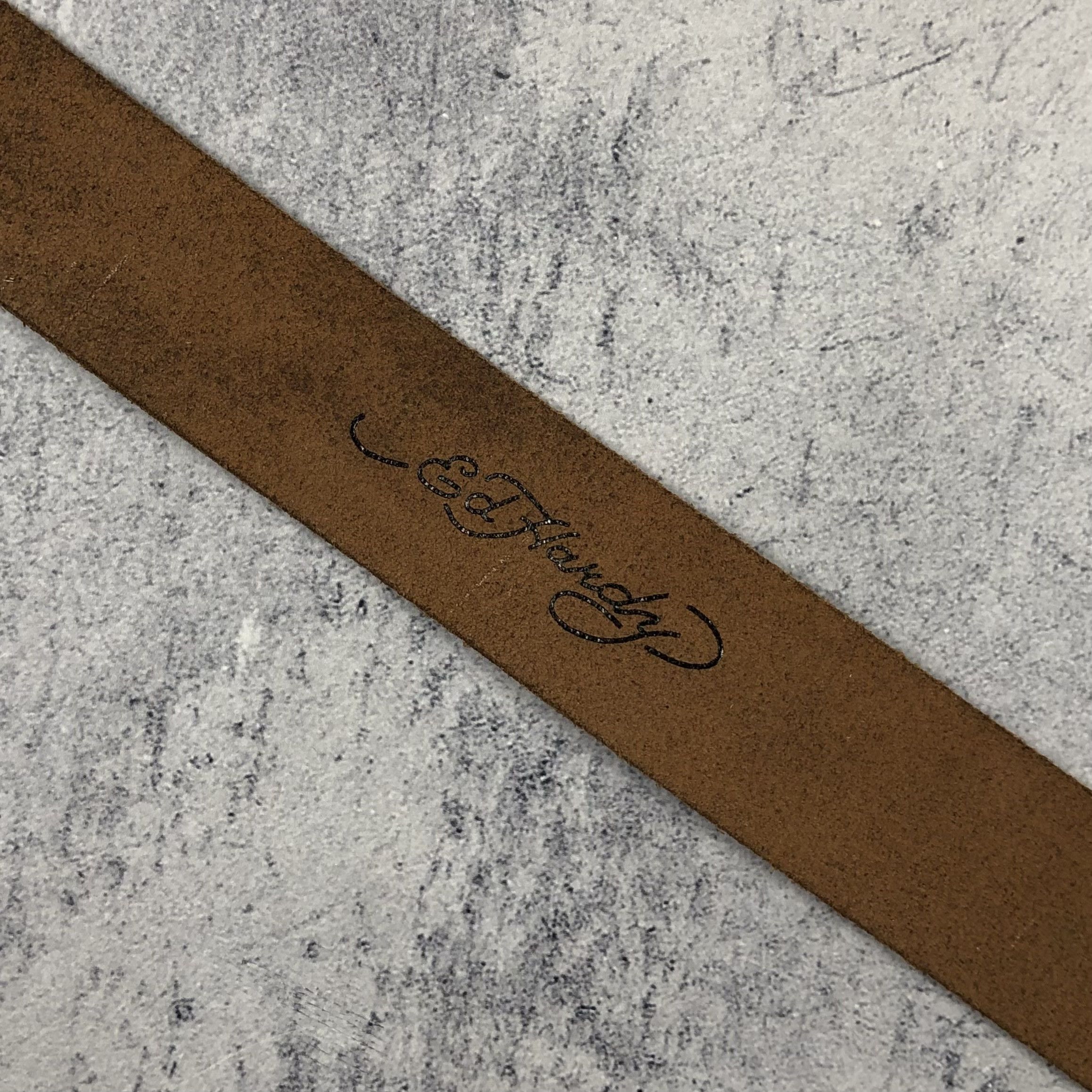 Christian Audigier Y2K Ed Hardy Panther Rose Leather Belt Size ONE SIZE - 7 Thumbnail