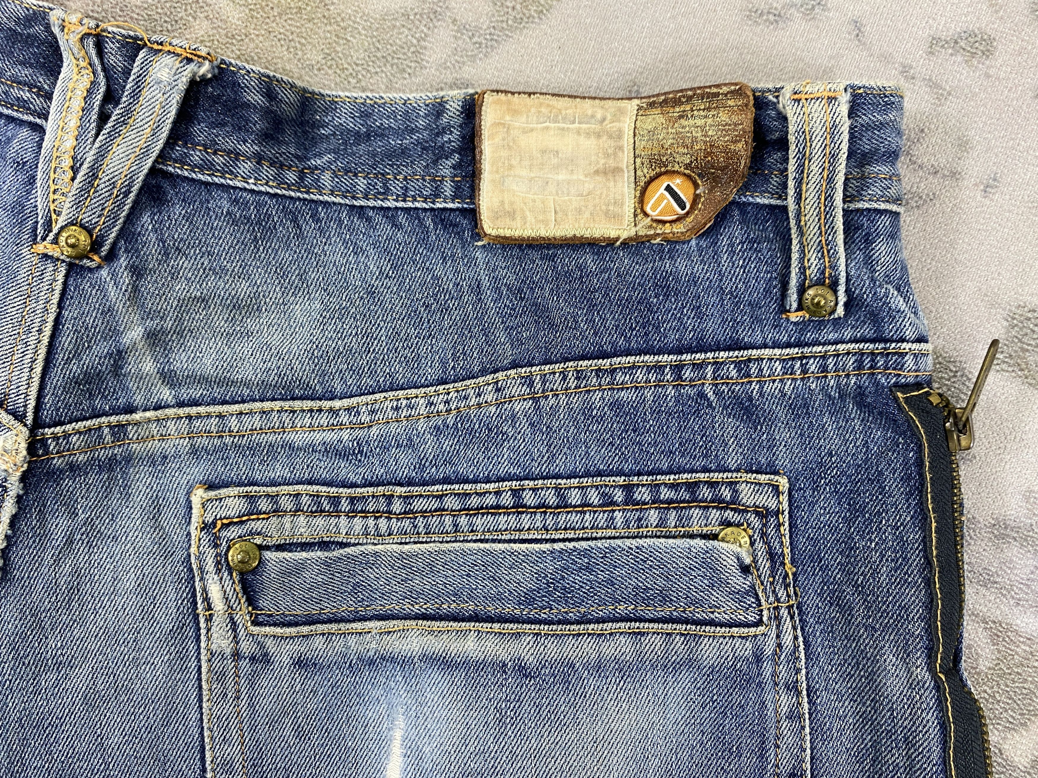 Akademiks Akademiks Distressed Blue Baggy Jeans 36x30 Denim- JN3810 Size US 36 / EU 52 - 11 Thumbnail