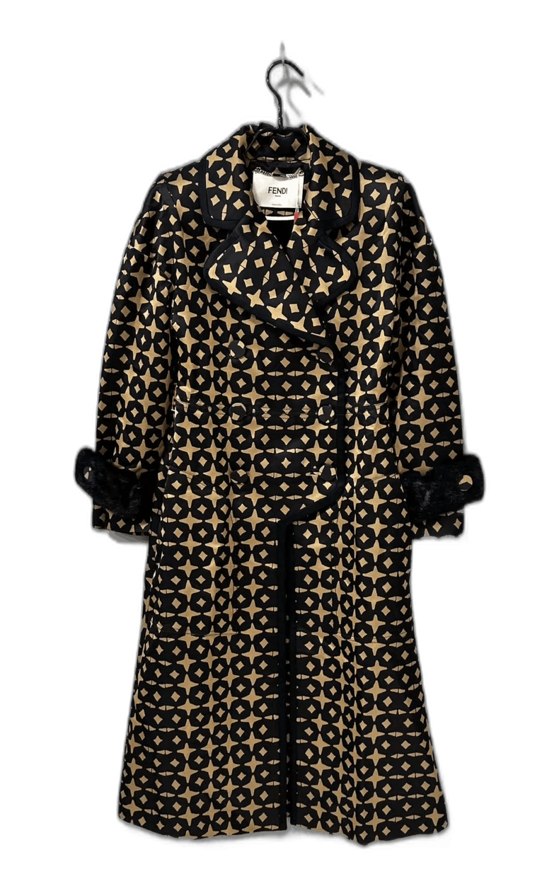 Fendi FENDI Mink Cuff Long Coat Size M / US 6-8 / IT 42-44 - 1 Thumbnail