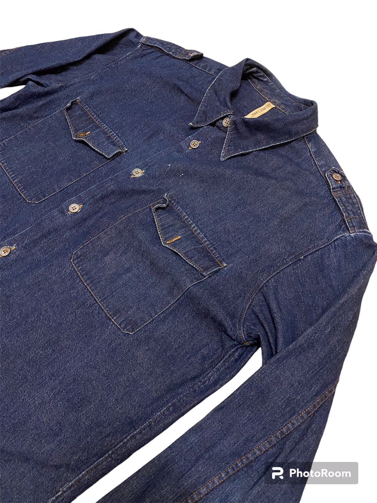 Helmut Lang Vtg SS1997 Helmut Lang Prototype Denim Shirt Size US M / EU 48-50 / 2 - 3 Thumbnail