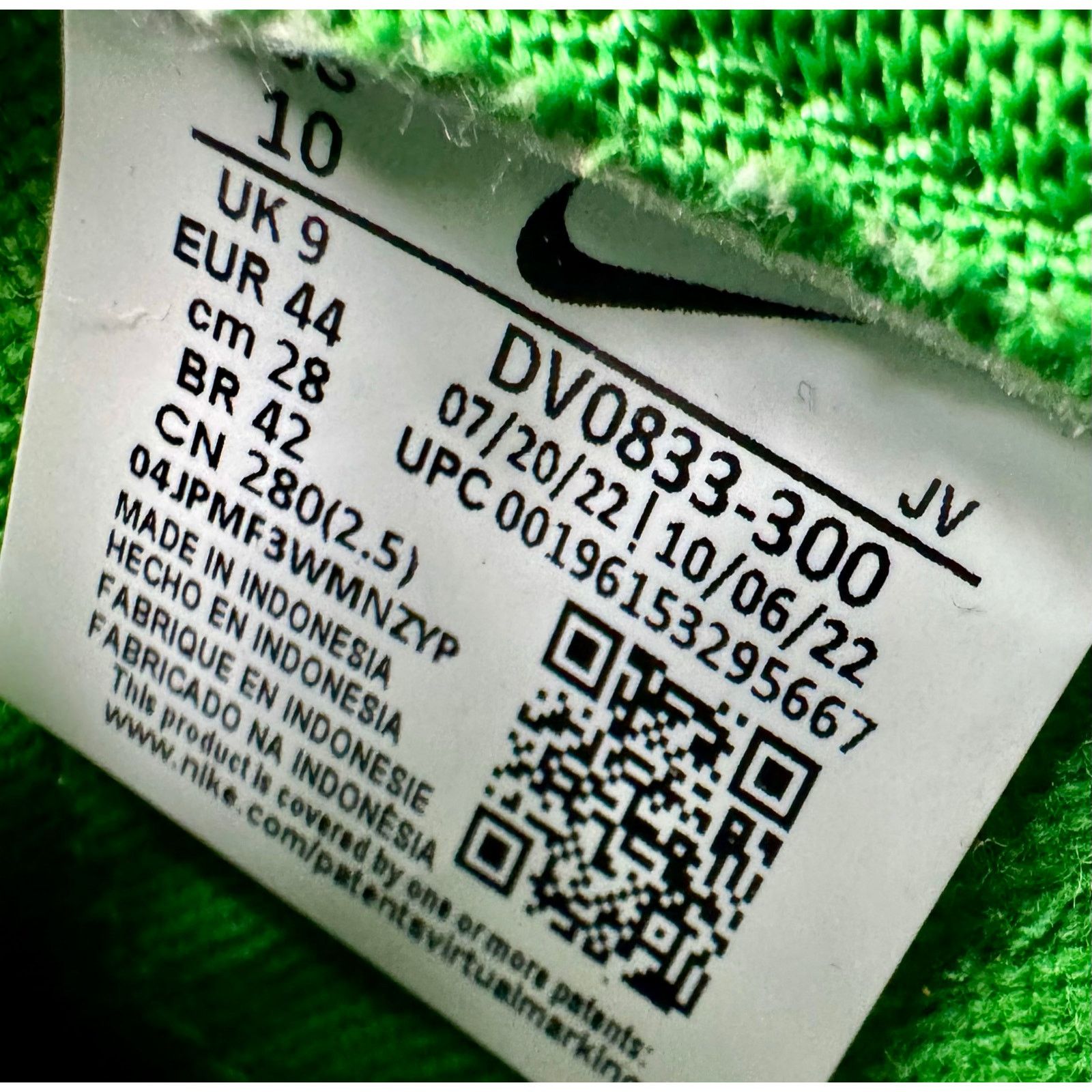 Nike Nike Dunk Low Men's Retro "Reverse Brazil" Sz 10 DV0833-300 Size US 10 / EU 43 - 8 Thumbnail
