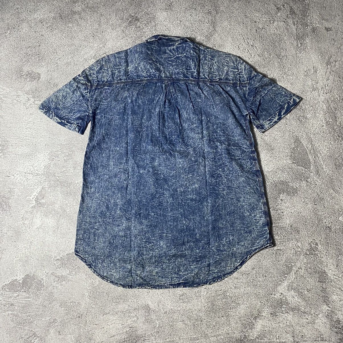 Bleach × Japanese Brand × Vintage Vintage Western Denim Button Up Murua Acid Wash Size US L / EU 52-54 / 3 - 6 Thumbnail