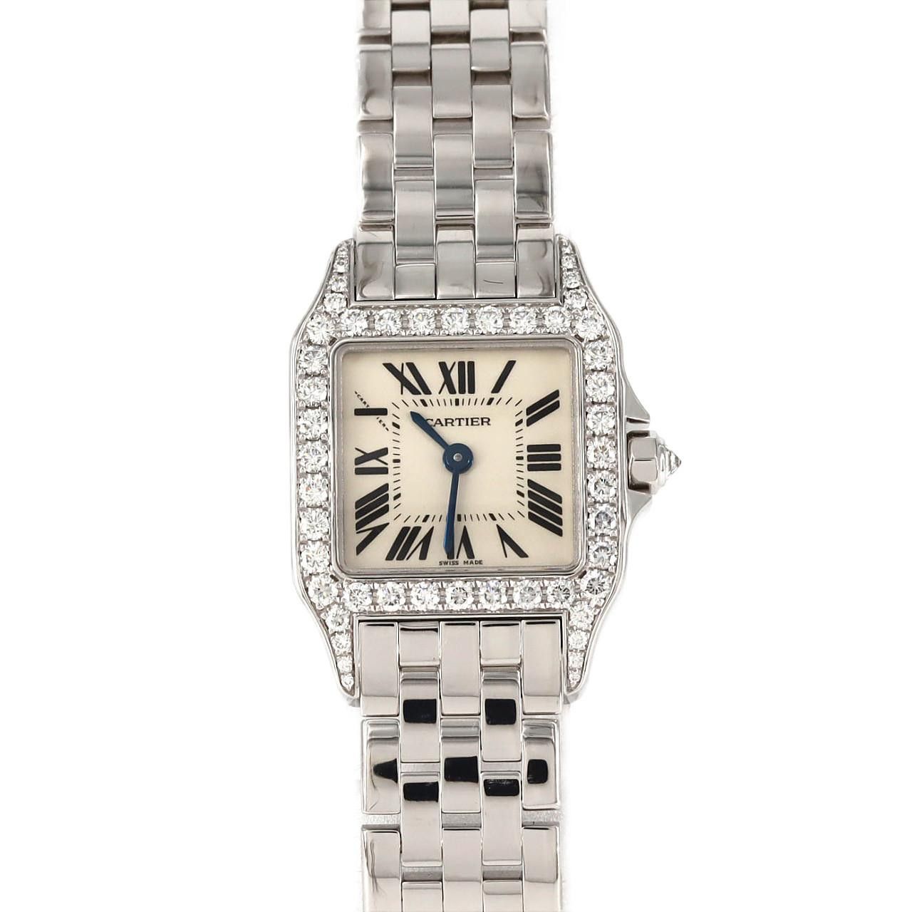 Cartier Cartier Cartier Santos Demoiselle White Gold Quartz Precious Metal Quartz WF9003Y8 DUTY FREE for USA Size ONE SIZE - 1 Thumbnail