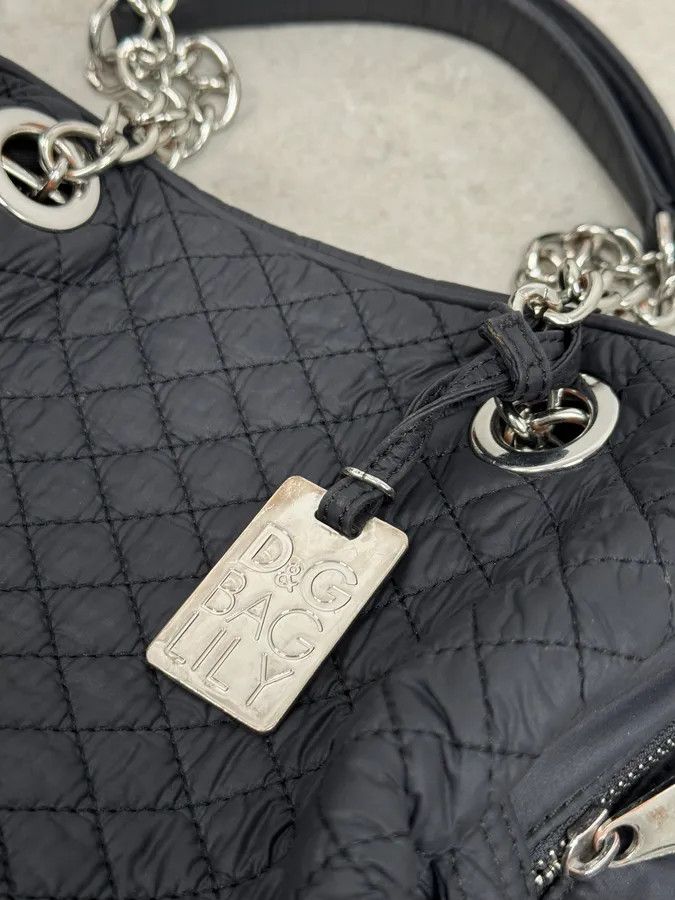 Dolce & Gabbana AW2010 Dolce & Gabbana Black Puffer Multi Zips Lily Bag Size ONE SIZE - 6 Thumbnail