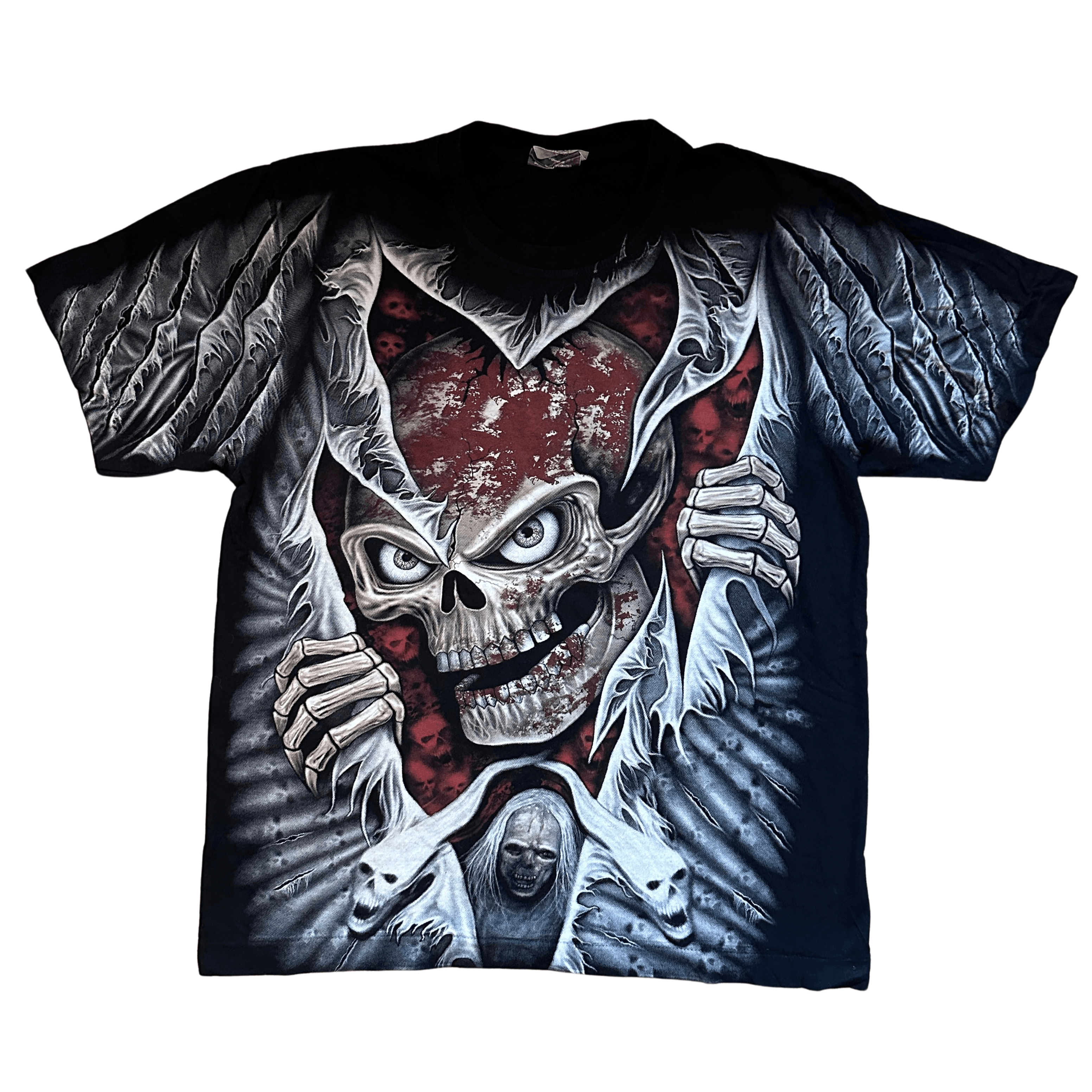 Rap Tees 90s Rock Eagle Skull Double Sided Single Stitch T-Shirt L Size US L / EU 52-54 / 3 - 2 Thumbnail