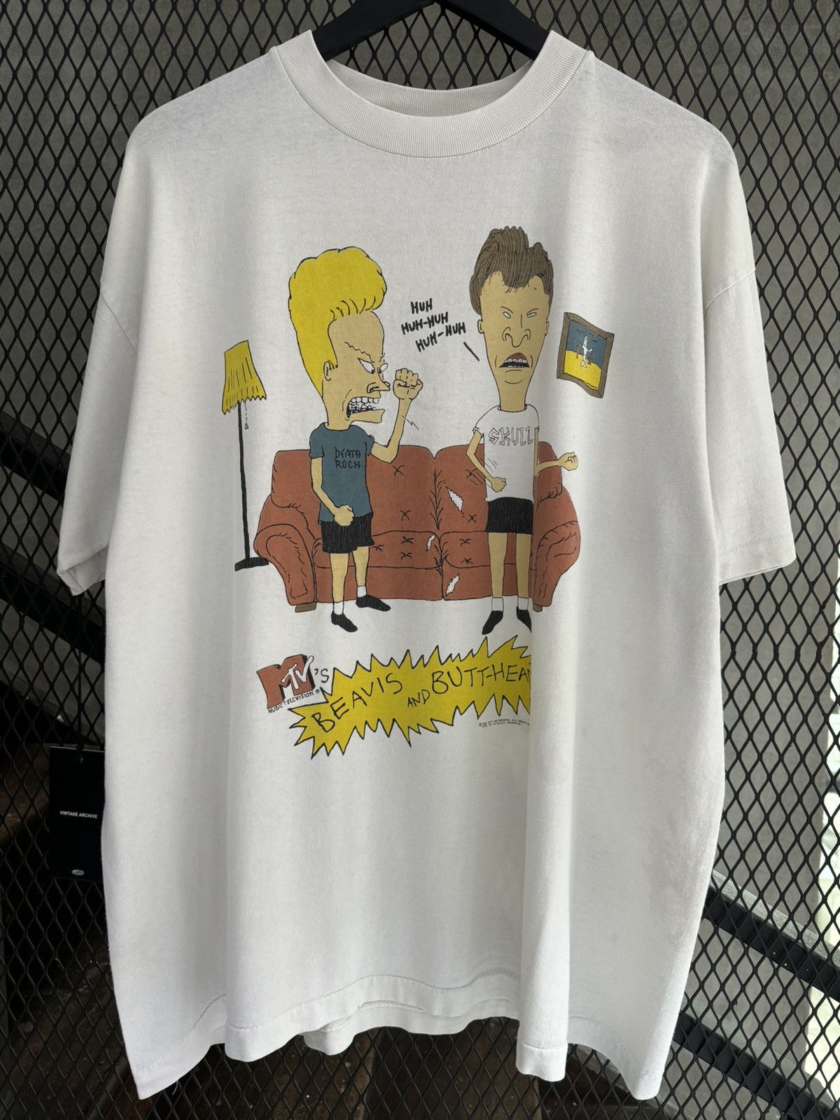 Mtv × Vintage Vintage 1993 Beavis and Butthead Stanley Desantis Promo Tee Size US XL / EU 56 / 4 - 1 Thumbnail