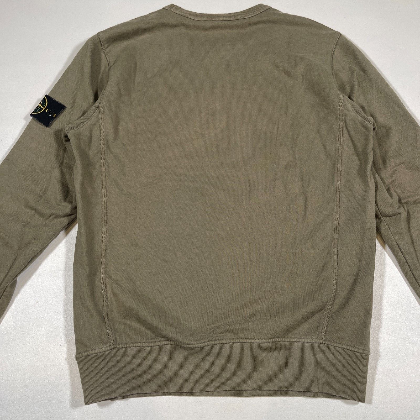 Stone Island Stone Island Garment Dyed Olive Green Crewneck Sweater Size US M / EU 48-50 / 2 - 9 Thumbnail