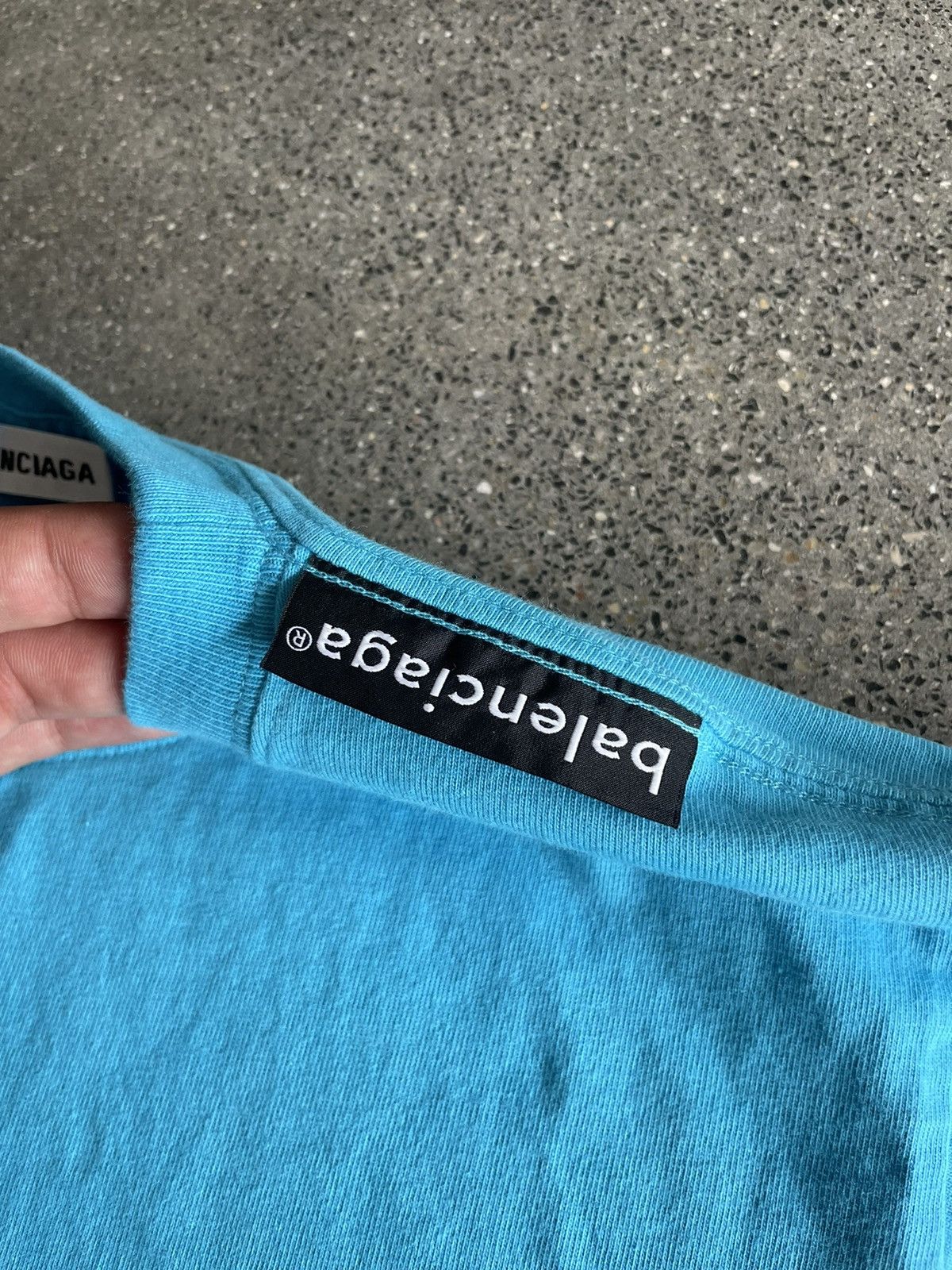 Balenciaga Balenciaga Baby Blue Tee Size M / US 6-8 / IT 42-44 - 4 Thumbnail