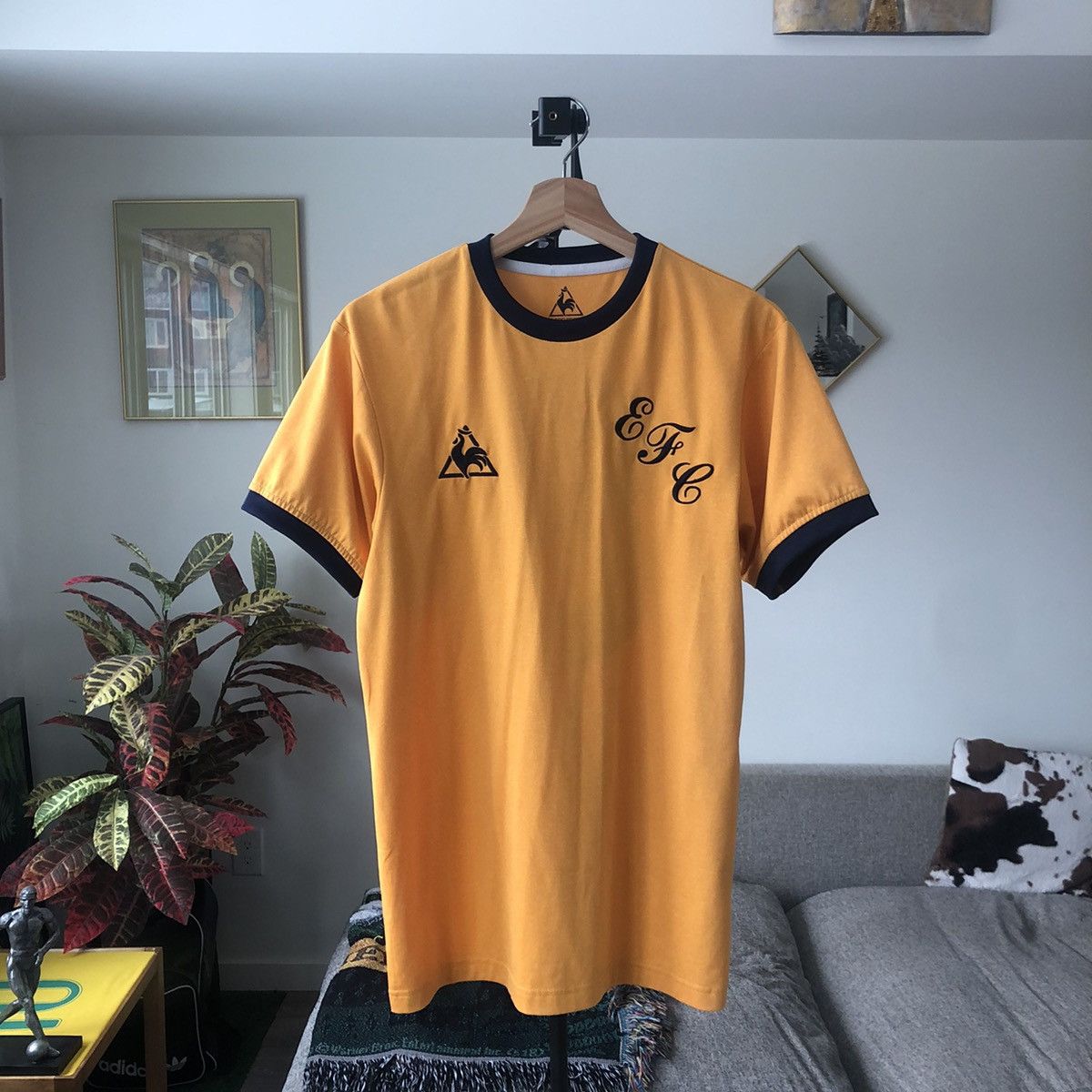 Maillot Everton Extérieur 2011/2012 Le Coq Sportif – Homme Taille S Jaune