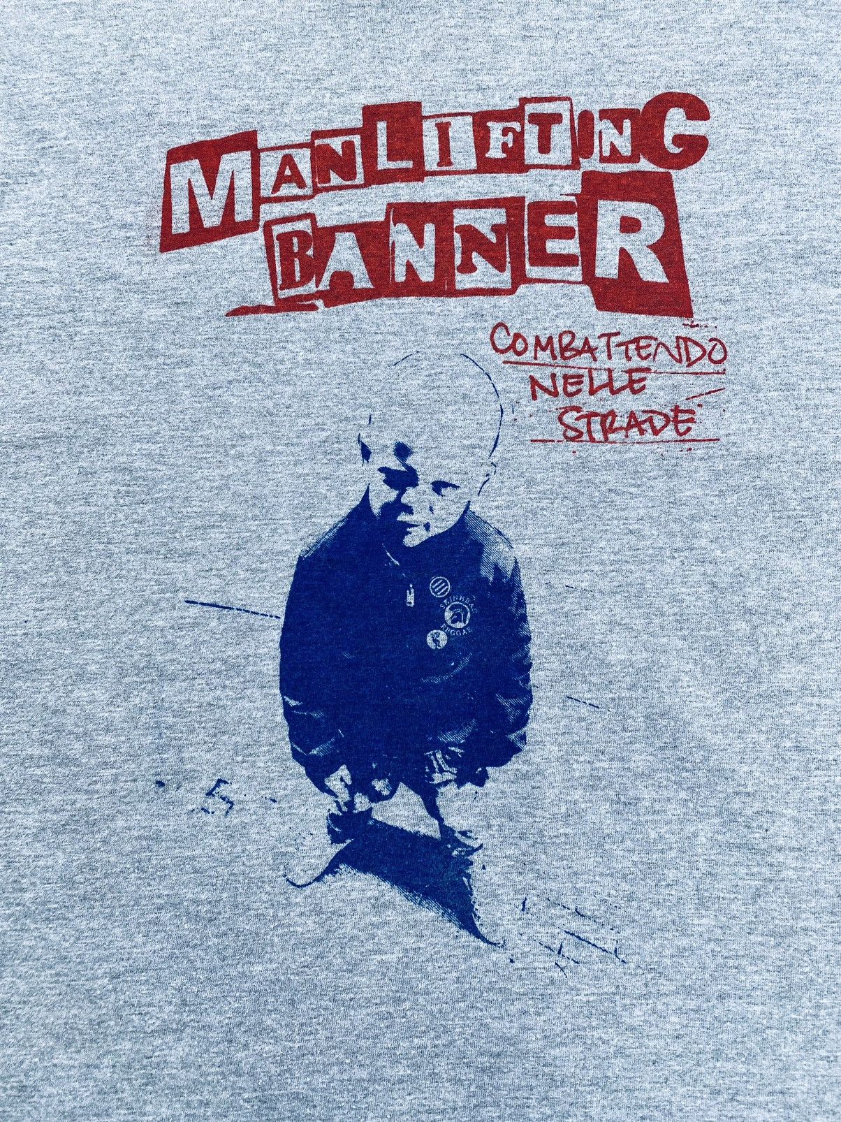 Band Tees Vintage Y2k Man Lifting Banner Straight Edge Band Tees Size US S / EU 44-46 / 1 - 6 Thumbnail