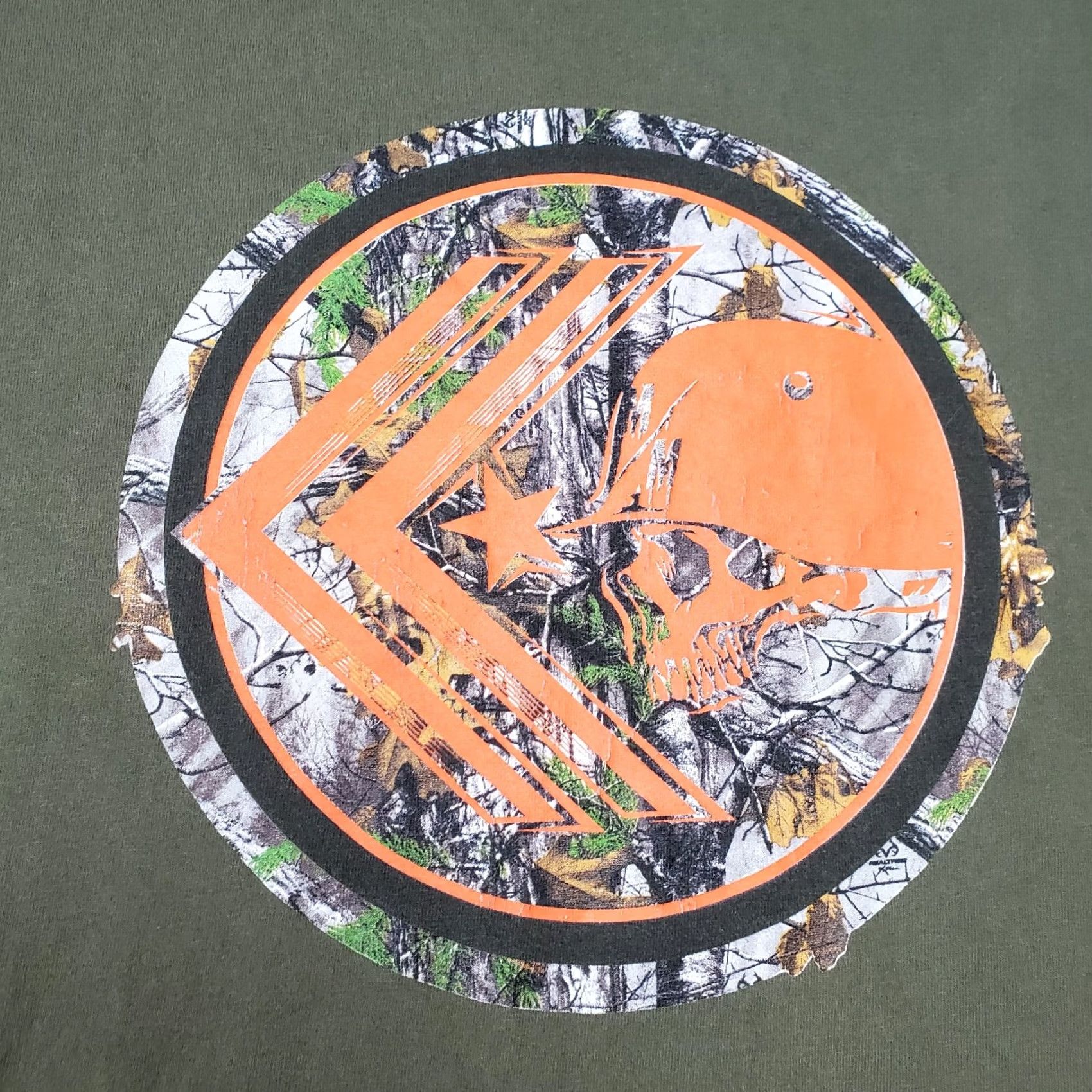 Metal Mulisha VINTAGE Metal Mulisha Shirt Mens Large Green Orange Camo Skull Y2K Motocross Grunge MMA Size US L / EU 52-54 / 3 - 2 Thumbnail