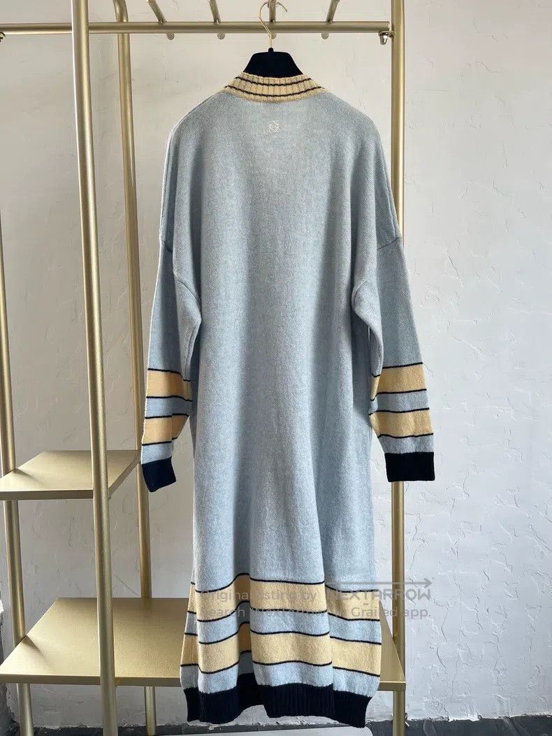 Loewe Loewe Magazine-style blue long knit skirt Size XS / US 0-2 / IT 36-38 - 2 Thumbnail