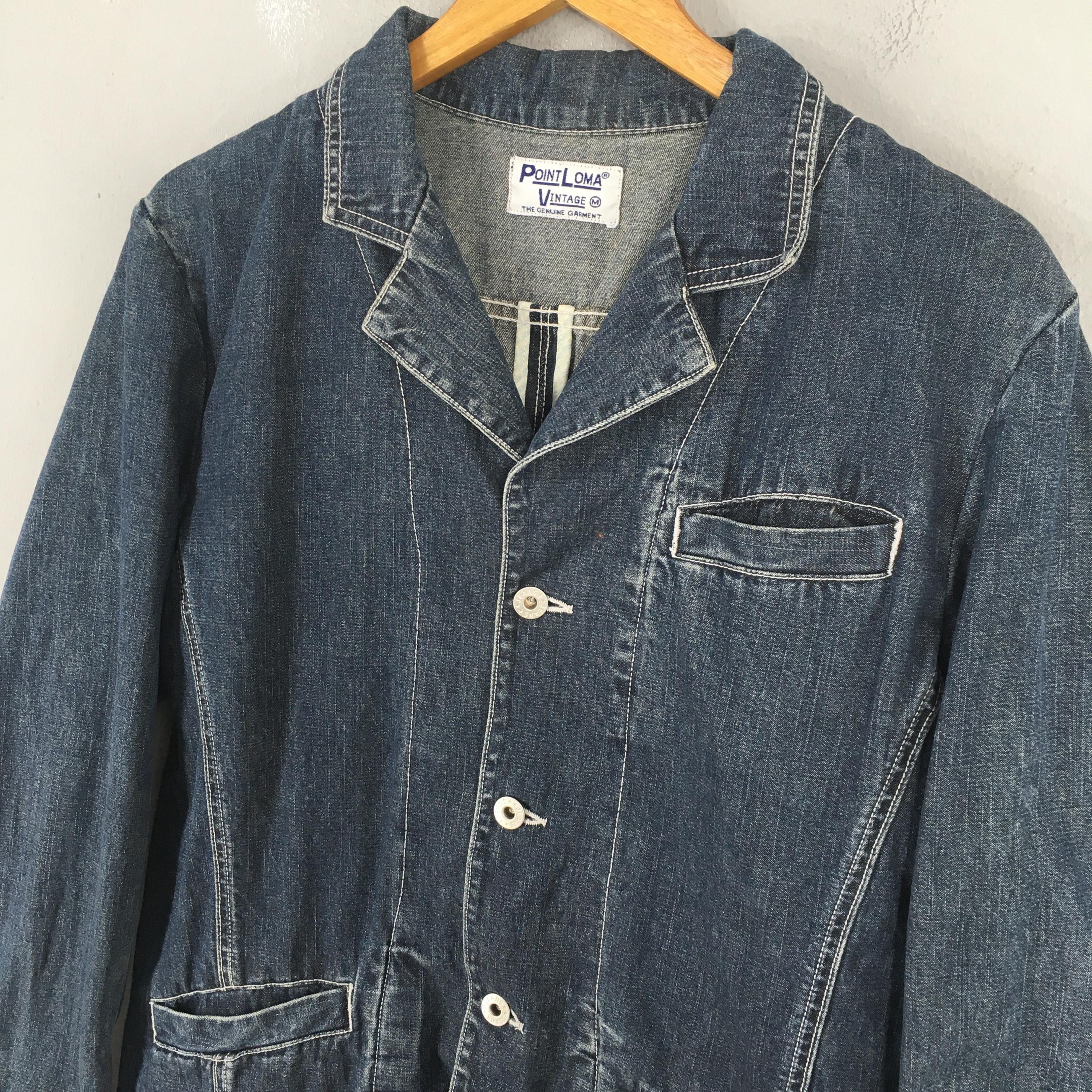 Le Laboureur Vintage 1980s Work Wear Jeans Chore Labour Jacket Medium Size US M / EU 48-50 / 2 - 3 Thumbnail