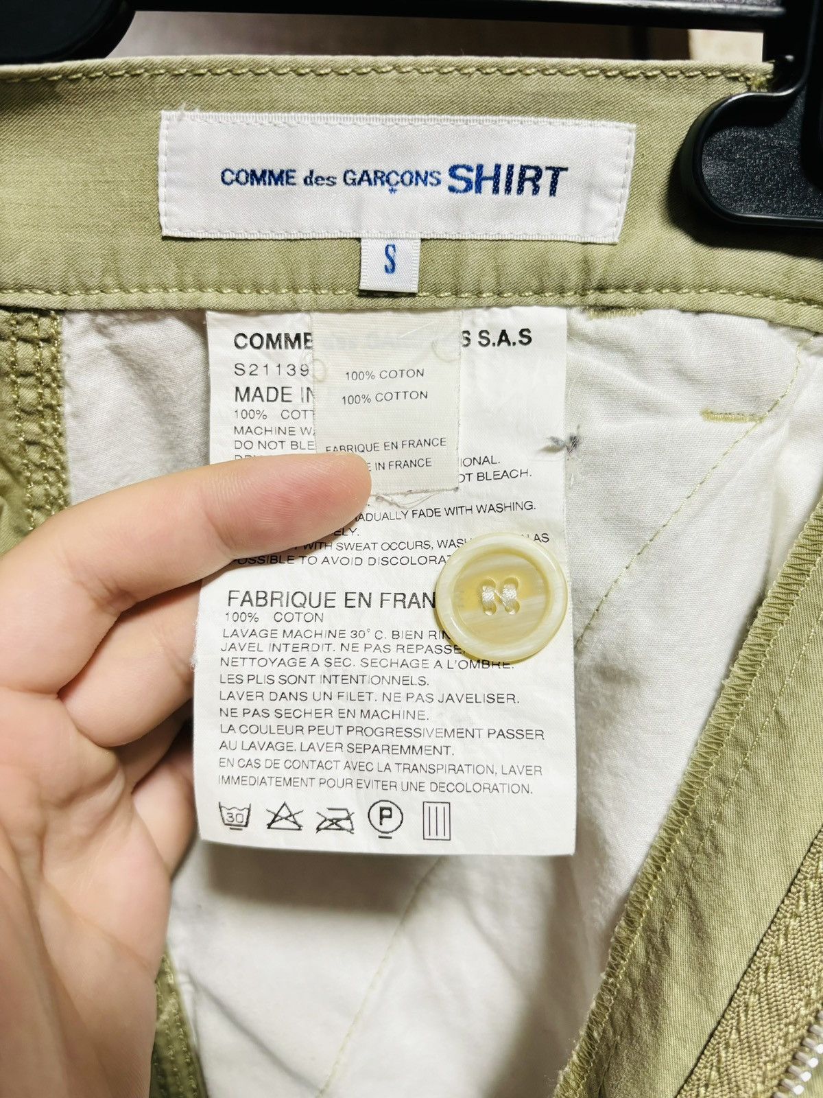 Comme des Garcons SHIRT Comme des garçons shirt casual chino pants Size US 33 - 6 Thumbnail