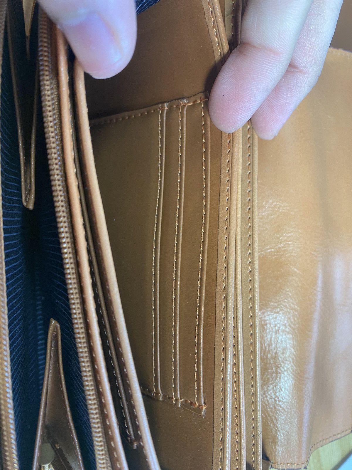 Japanese Brand Green Genuine Leather Long Wallet Size ONE SIZE - 9 Thumbnail