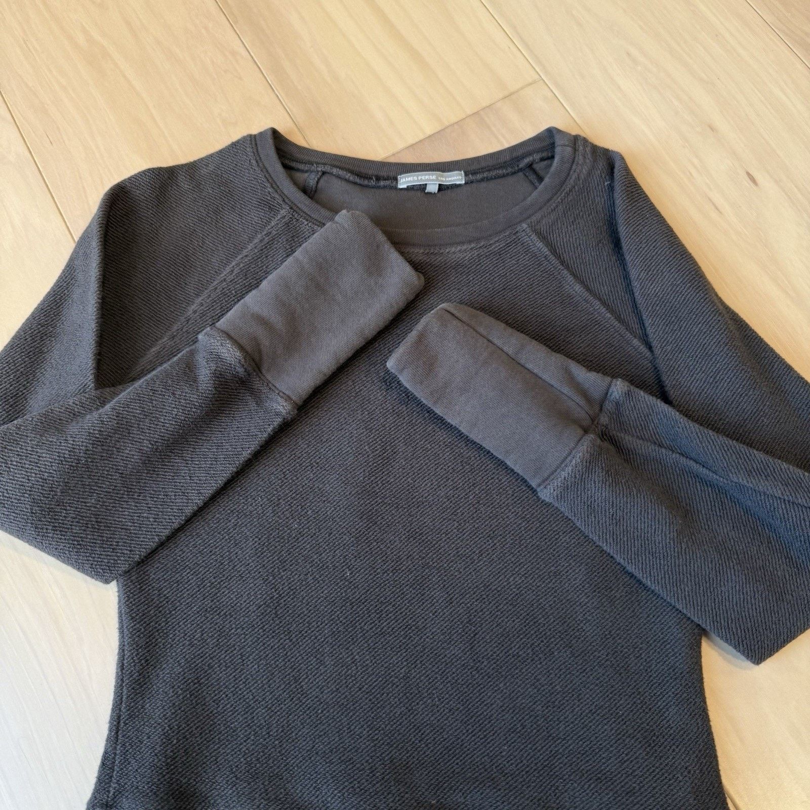 James Perse James Perse Vintage French Terry Sweatshirt Women's 1 Black Size XS / US 0-2 / IT 36-38 - 4 Thumbnail