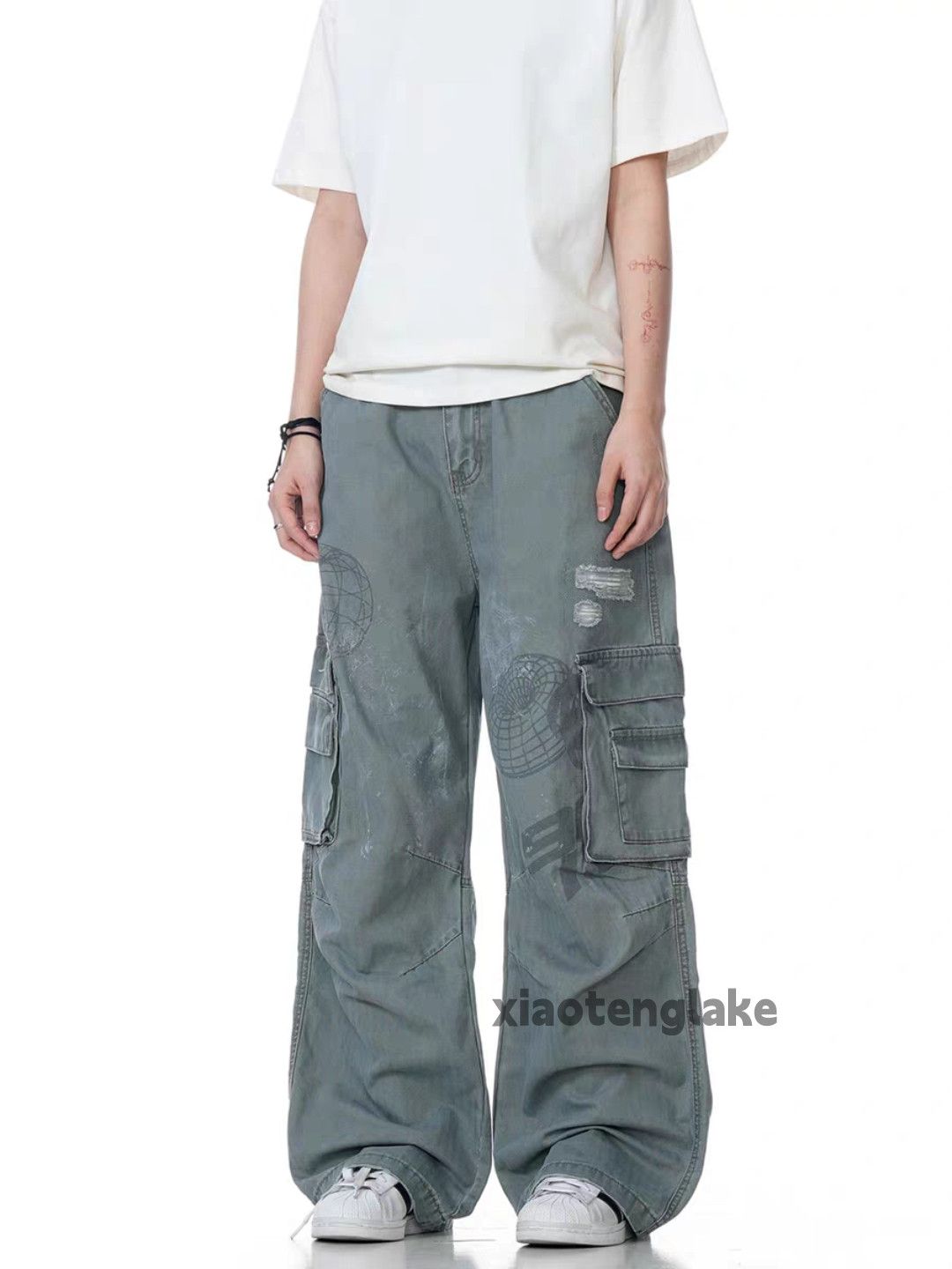 Designer × Japanese Brand × Vintage Utility military pattern loose baggy hiphop cargo pants Size US 32 / EU 48 - 2 Thumbnail