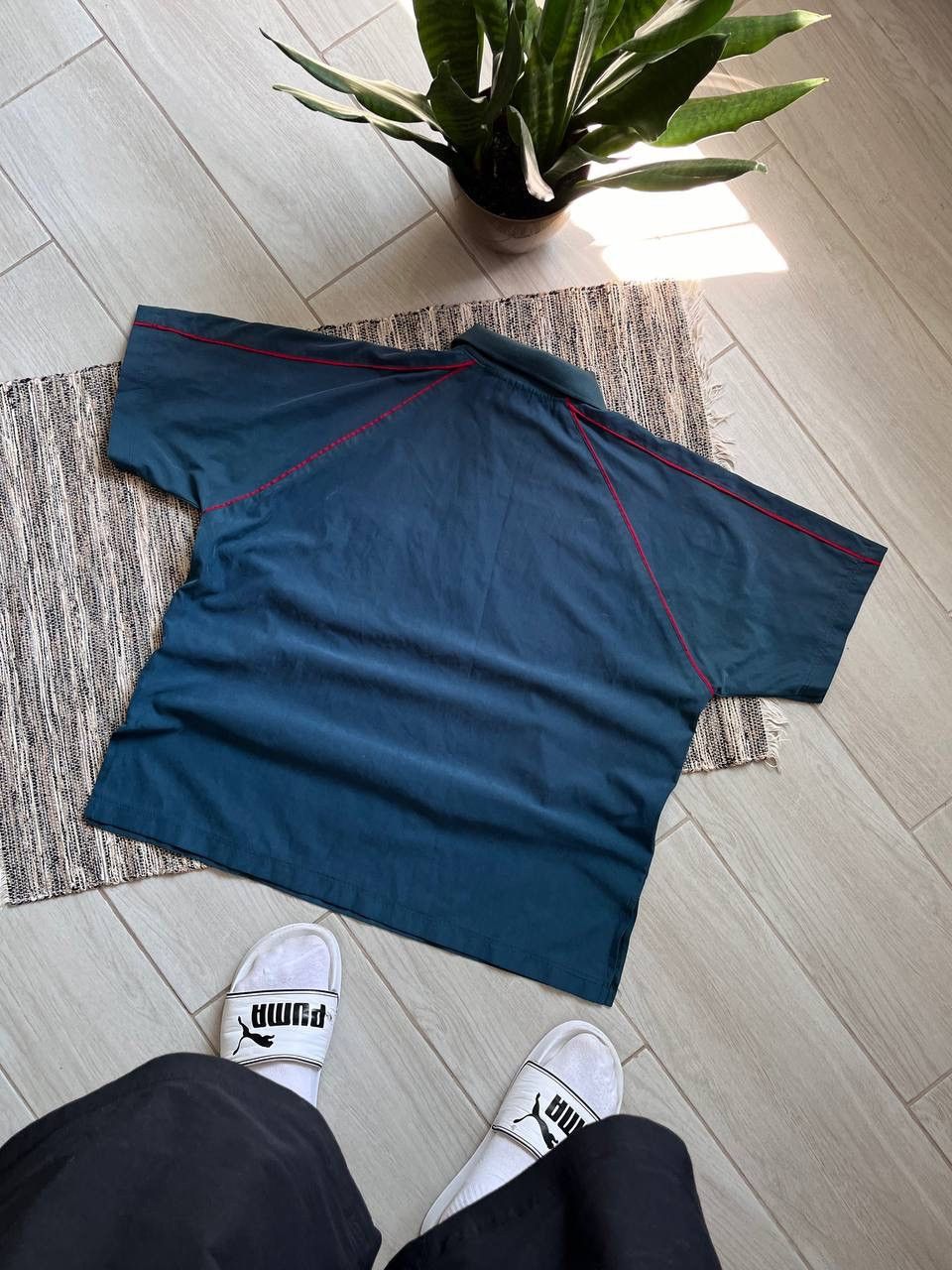 Adidas × Equipment × Vintage Vintage Polo Adidas Equipment T-shirt green many logos Size US XL / EU 56 / 4 - 2 Thumbnail