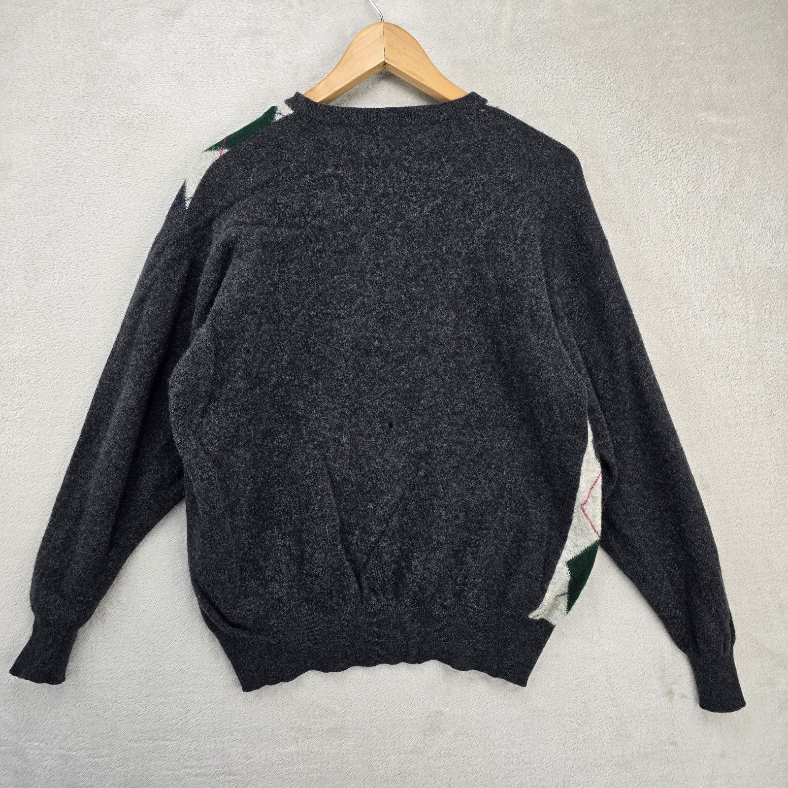 Pringle Of Scotland VTG Pringle Of Scotland Argyle Wool Sweater Medium *FLAWS* Size M / US 6-8 / IT 42-44 - 5 Thumbnail