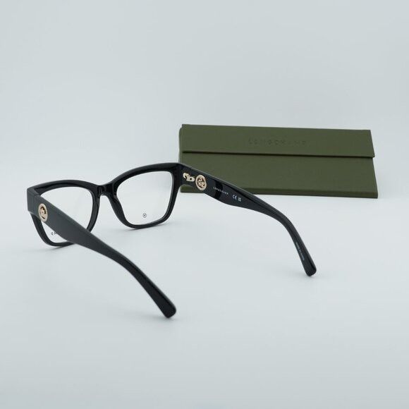 Longchamp Longchamp LO2743 001 Eyeglasses Black 52mm Cat Eye Frame Size ONE SIZE - 10 Thumbnail