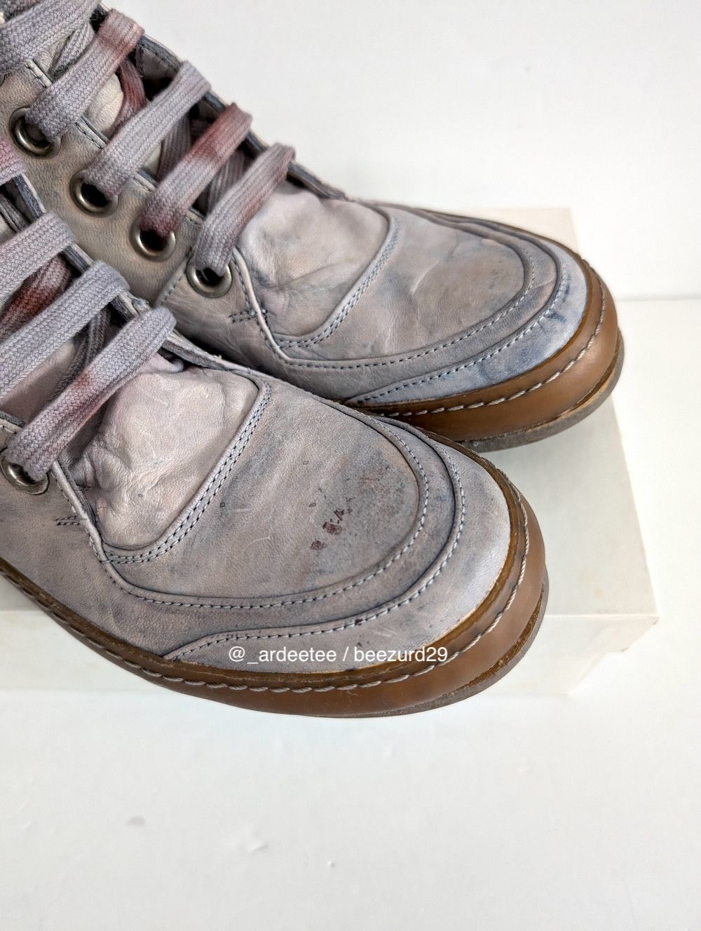 A1923 *NEW* INDIGO OIL CAVALLO HIGH SNEAKERS Size US 7 / IT 37 - 3 Thumbnail