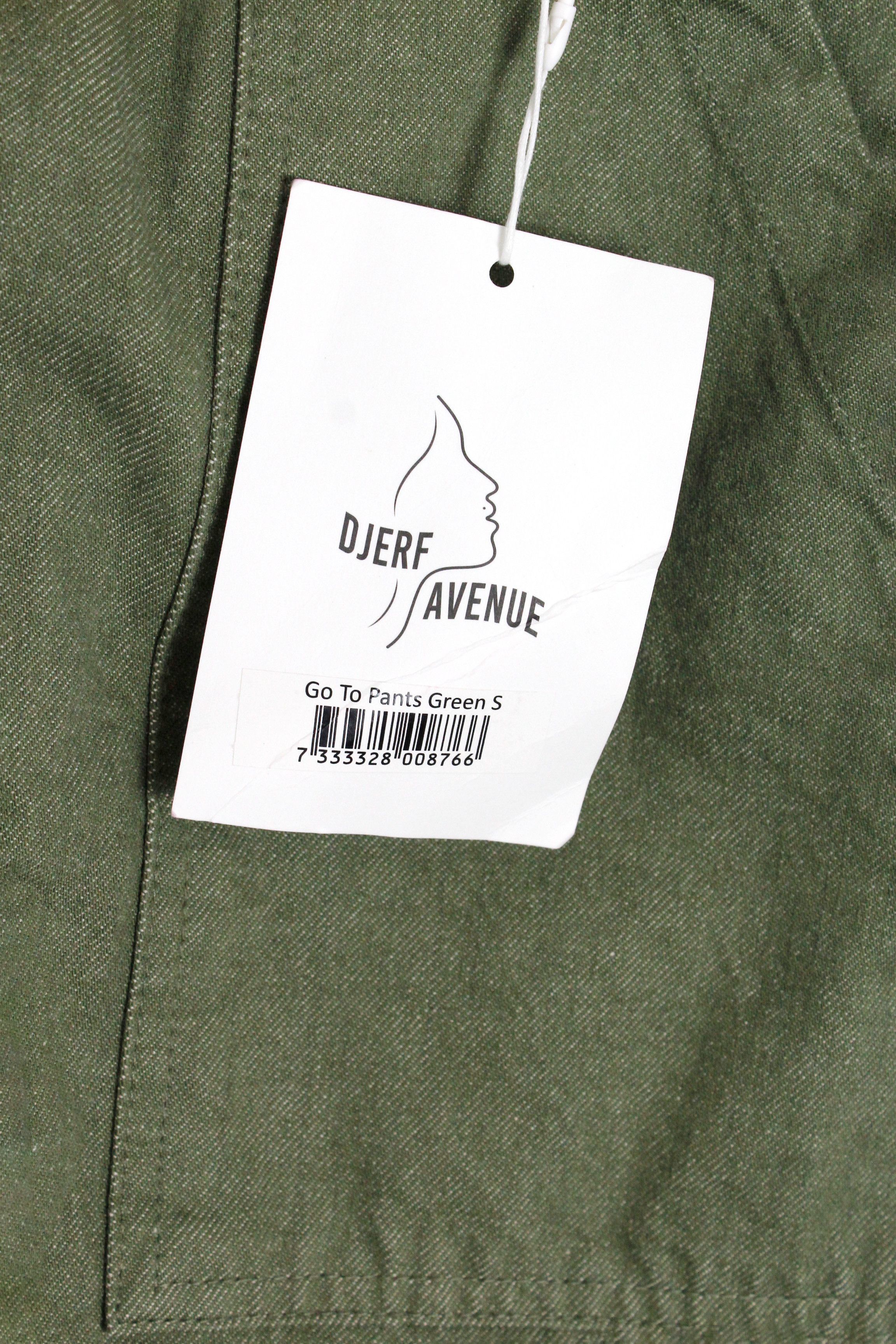 Other Djerf Avenue Go To Pants Green Military Army Trousers Size US 30 / EU 46 - 9 Thumbnail