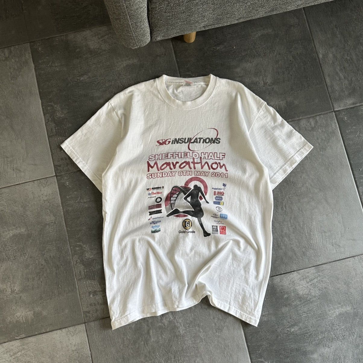 Japanese Brand × Vintage Vintage Sheffield Half Marathon T-shirts Sunday 2011 Y2K Run Size US L / EU 52-54 / 3 - 1 Thumbnail