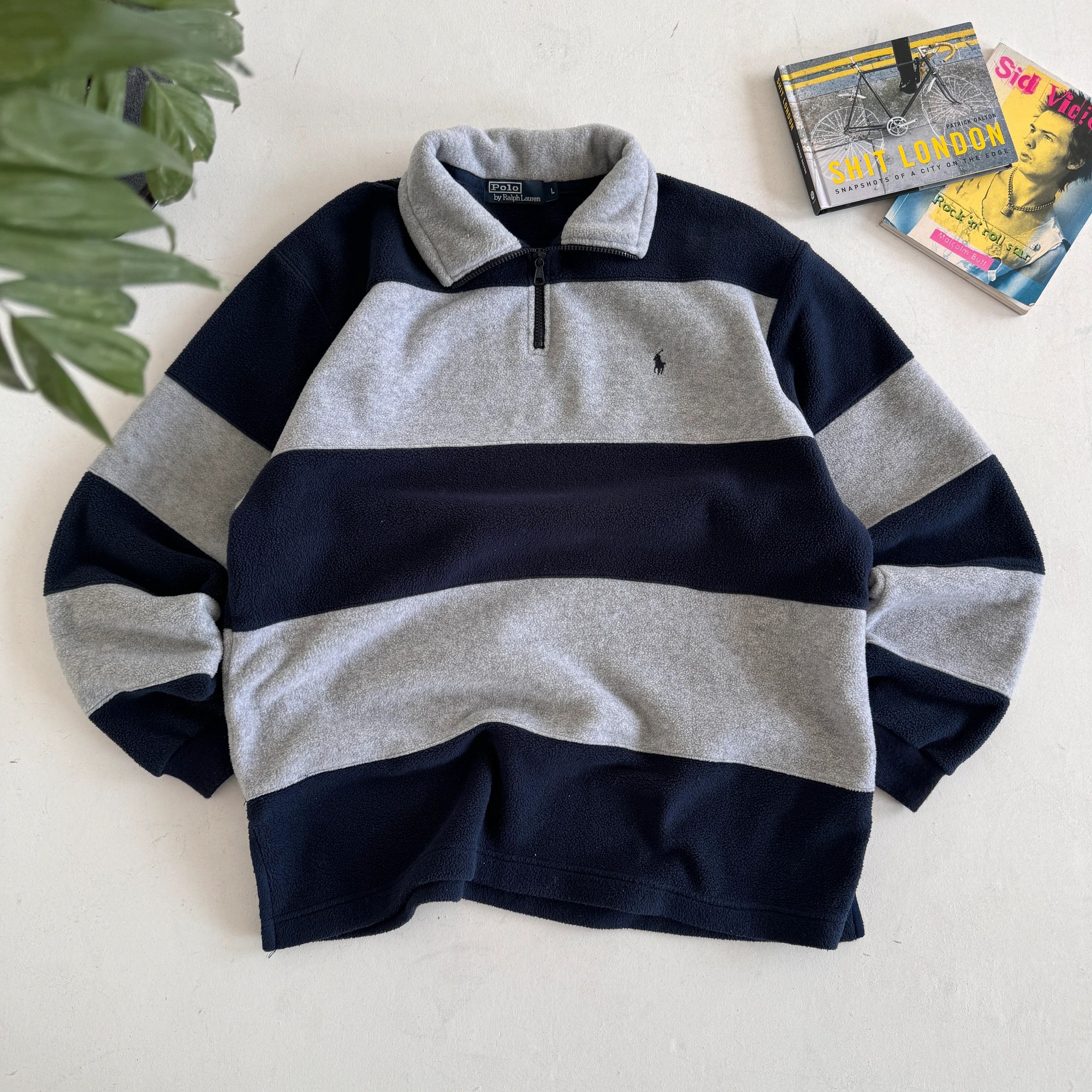 ジャケット・アウター vintage old ralph lauren rrl polo bear Polo Ralph Lauren Polo Bear Blue Harrington Jacket Zipper