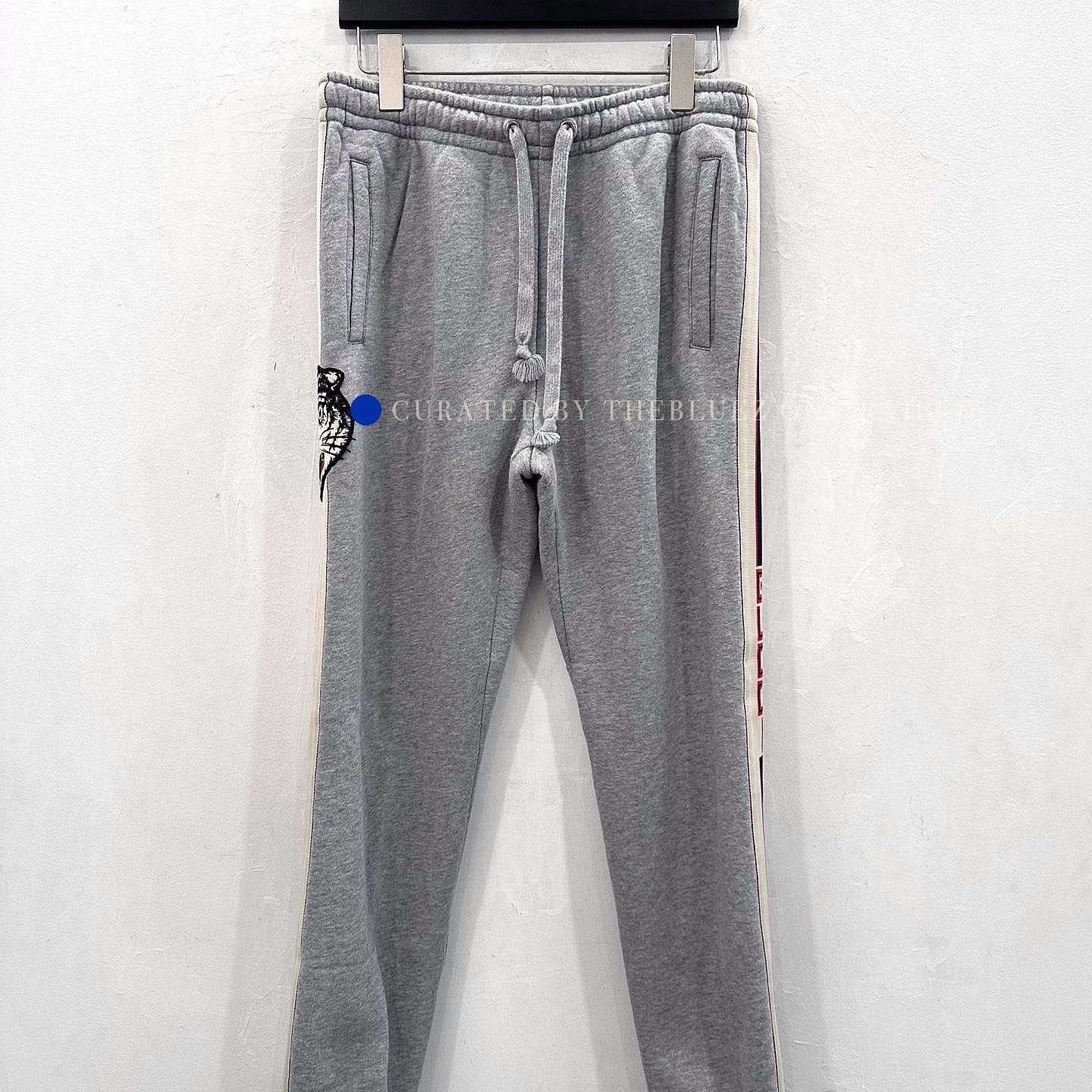 Gucci Gray Tiger Embroidery Sweatpants, Size 28 Size US 28 / EU 44 - 1 Thumbnail