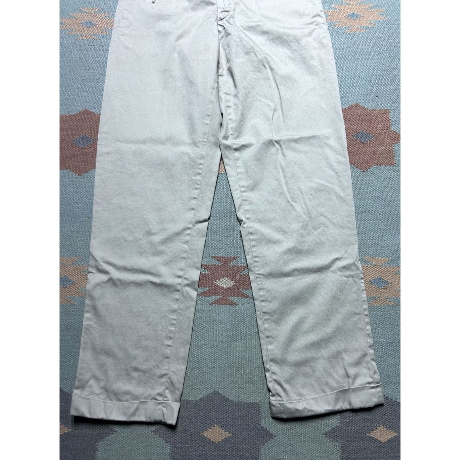Vintage VINTAGE 1950s 60s Gabardine Khakis Pants Men 31x31 Beige Distressed Size US 31 - 2 Thumbnail