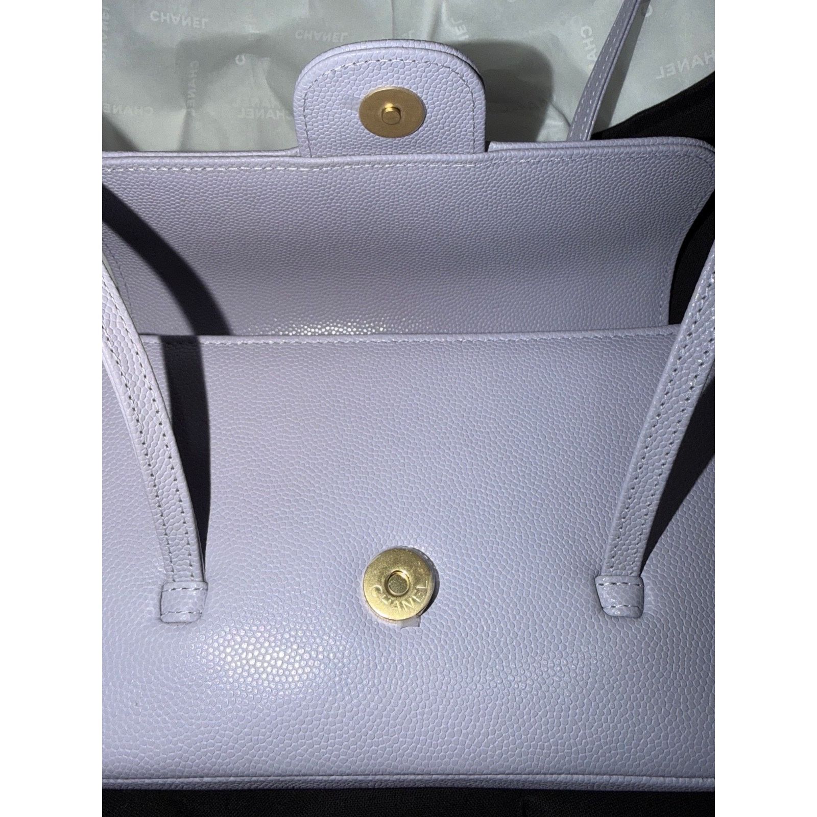Chanel Chanel 26S Preppy Coco Mini Purple Caviar Leather Gold CC Lg Size ONE SIZE - 20 Thumbnail