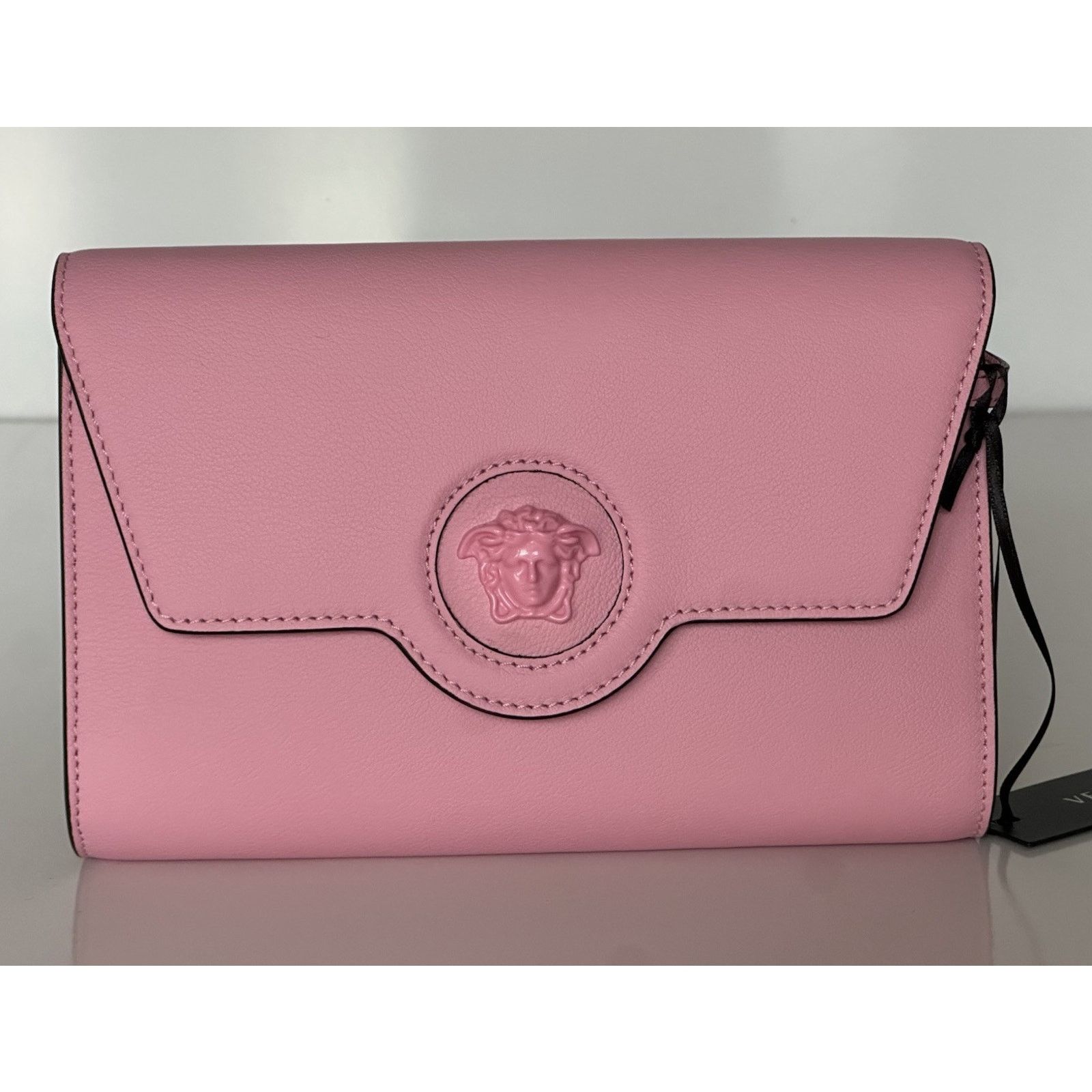 Versace Versace Medusa Leather Mini Pink Shoulder Bag Italy 1021608 Size ONE SIZE - 1 Thumbnail