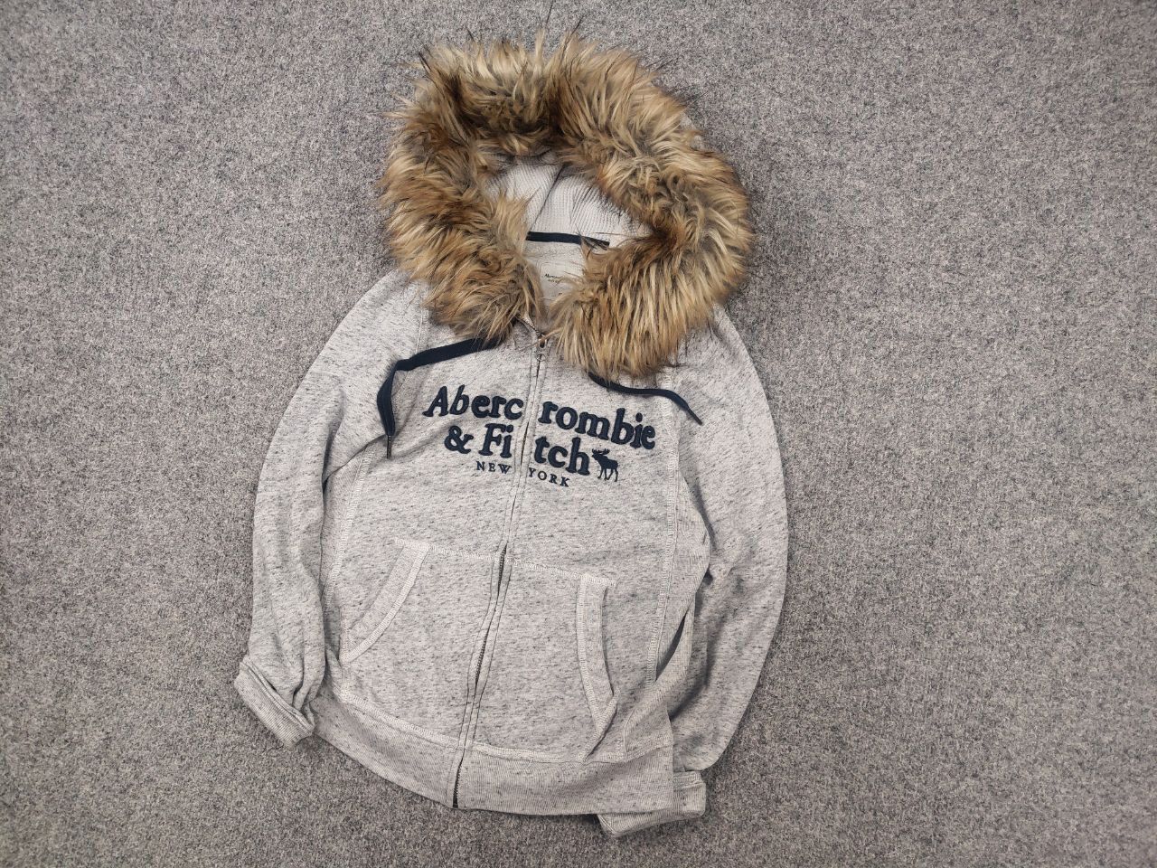 Abercrombie & Fitch Abercrombie Vintage Y2K crazy fur zip Hoodie if six was nine Size XS / US 0-2 / IT 36-38 - 4 Thumbnail