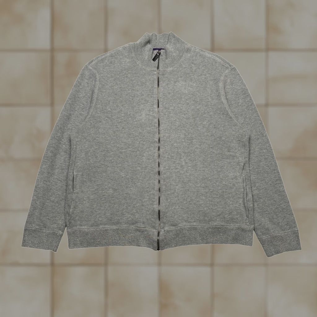 Ralph Lauren Purple Label Ralph Lauren Purple Label Full Zip Sweater Cotton XL Gray Men's Quiet Luxury Size US XL / EU 56 / 4 - 1 Thumbnail