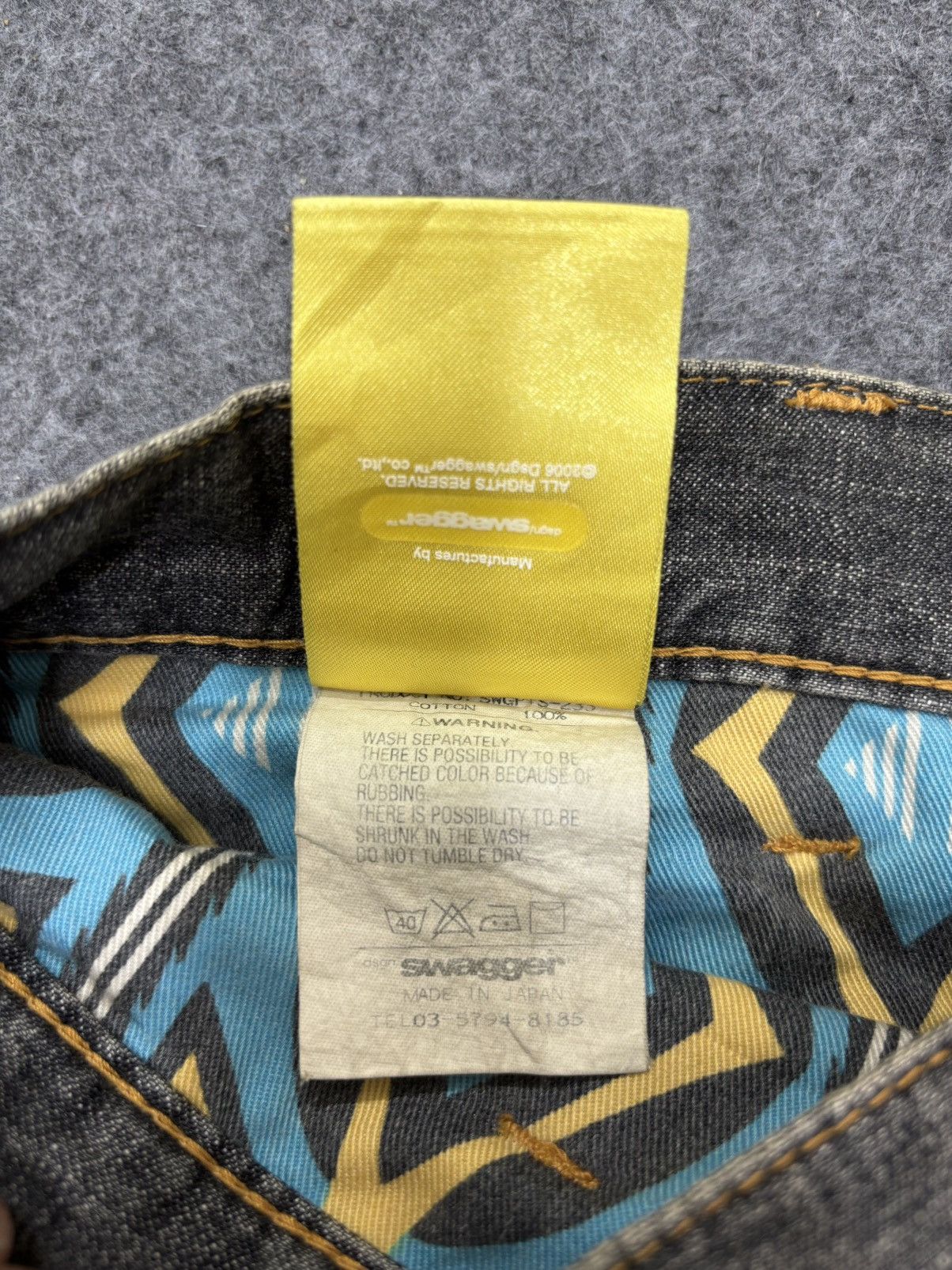Swagger 💥Baggy💥Vintage Swagger Double Knee Light Denim F624 Size US 35 - 17 Thumbnail