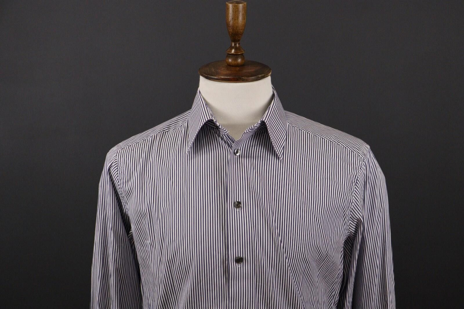 Eton Eton Contemporary Fit Stripe Luxury Shirt Size 42 / 16 Size US M / EU 48-50 / 2 - 2 Thumbnail