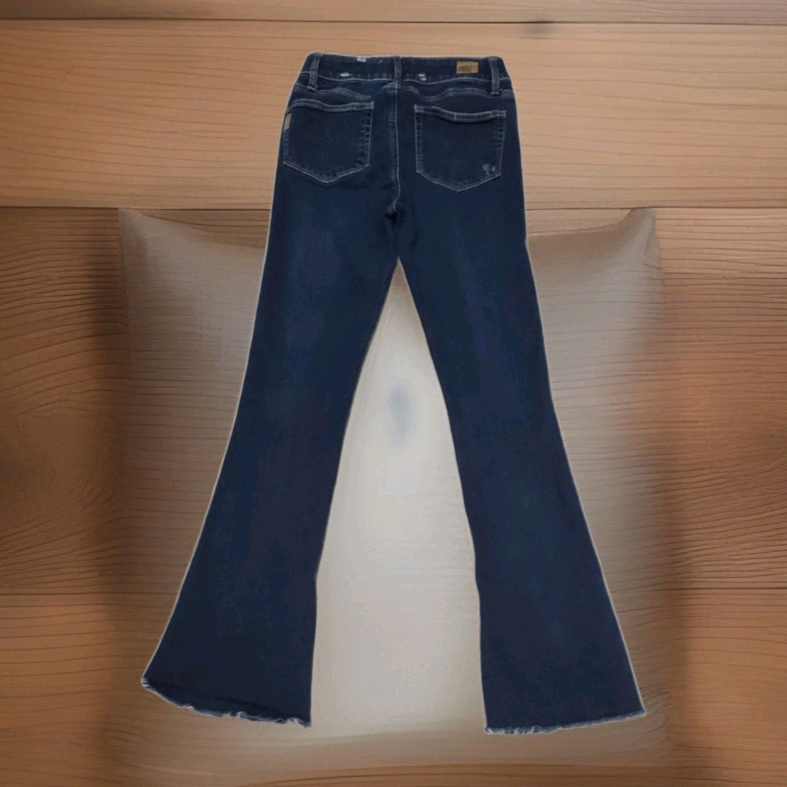 Paige Paige Jeans Womens High Rise Lou Lou Flare Leg Denim 28 Size 28" / US 6 / IT 42 - 5 Thumbnail