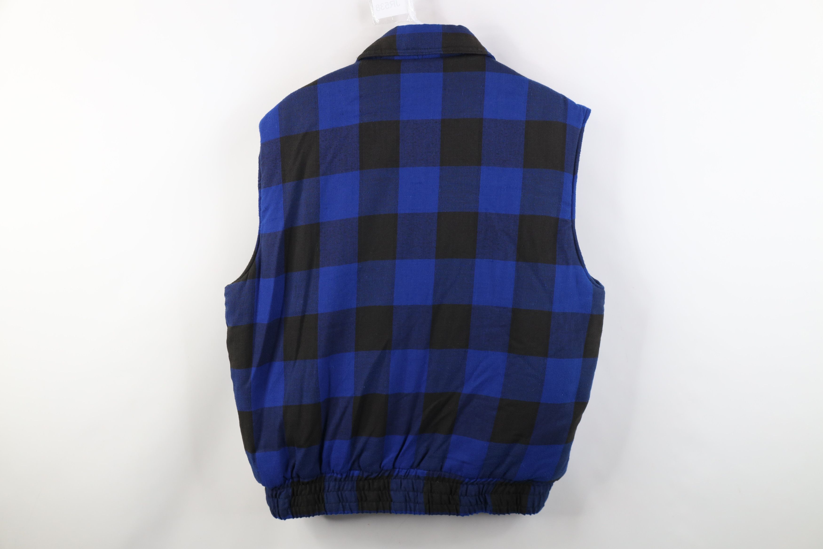 Vintage Vintage 90s Streetwear Full Zip Puffer Vest Jacket Plaid Size US L / EU 52-54 / 3 - 12 Thumbnail