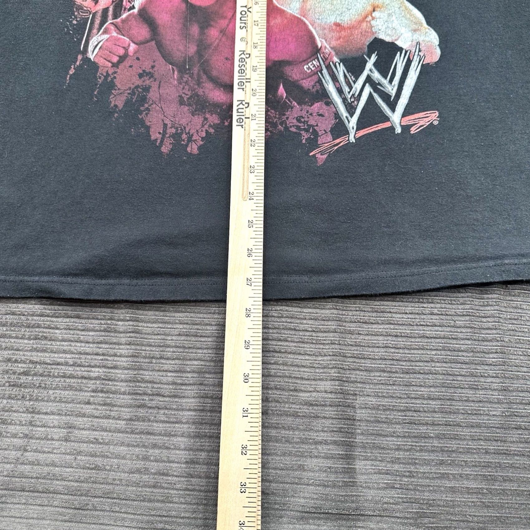 X-LARGE WWE John Cena Collage Black Graphic T-Shirt Men XL X-Large Cotton Wrestling Shirt XL Men's Black Cena Logo Graphic Print Sports Tee Size US XL / EU 56 / 4 - 6 Thumbnail
