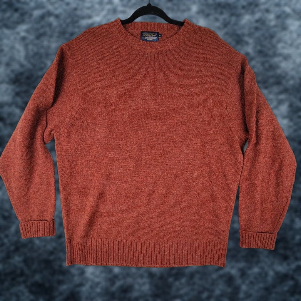 Pendleton Pendleton Sweater XL Red Wool Crew Neck Pullover Men Vintage No Size US XL / EU 56 / 4 - 1 Thumbnail
