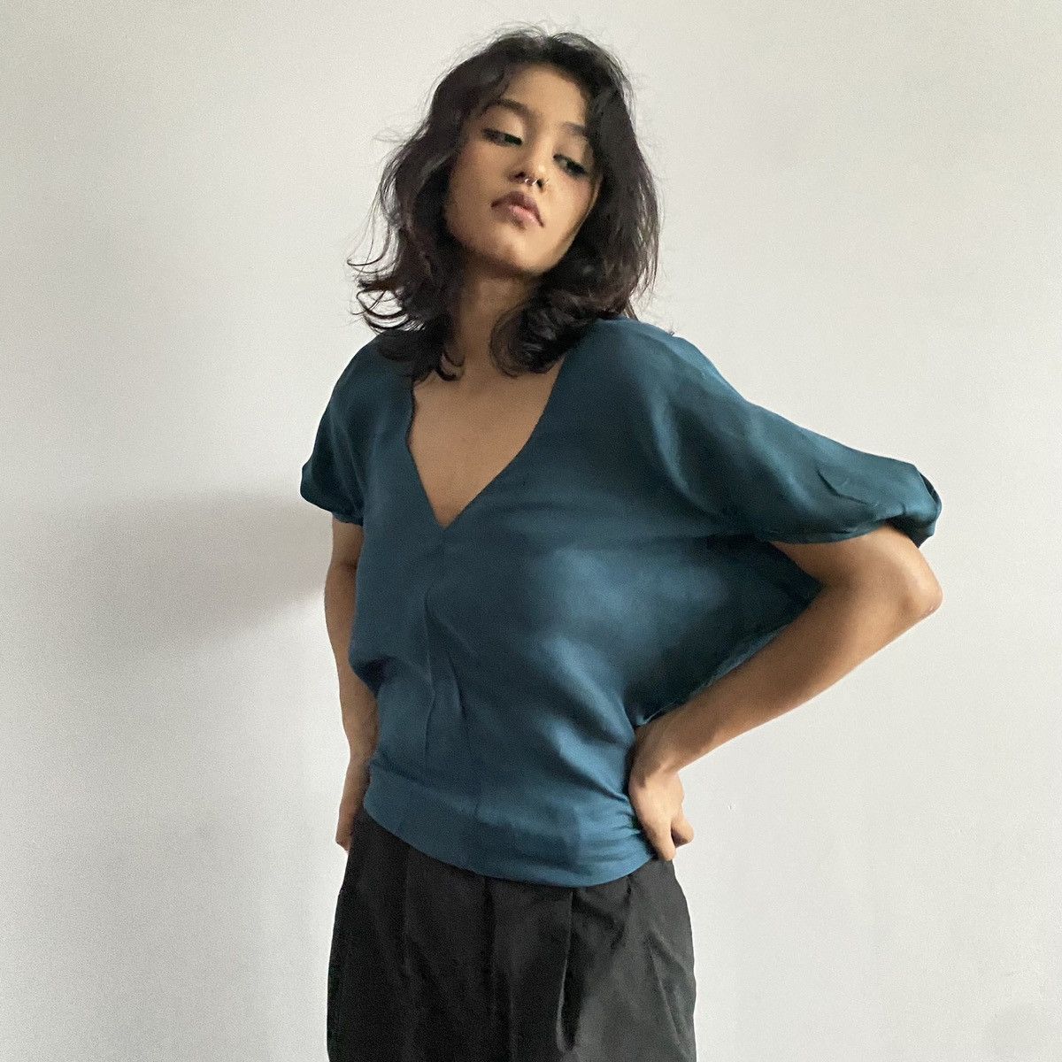 Yves Saint Laurent 2012 Resort Runway Yves Saint laurent silk top Size S / US 4 / IT 40 - 5 Thumbnail