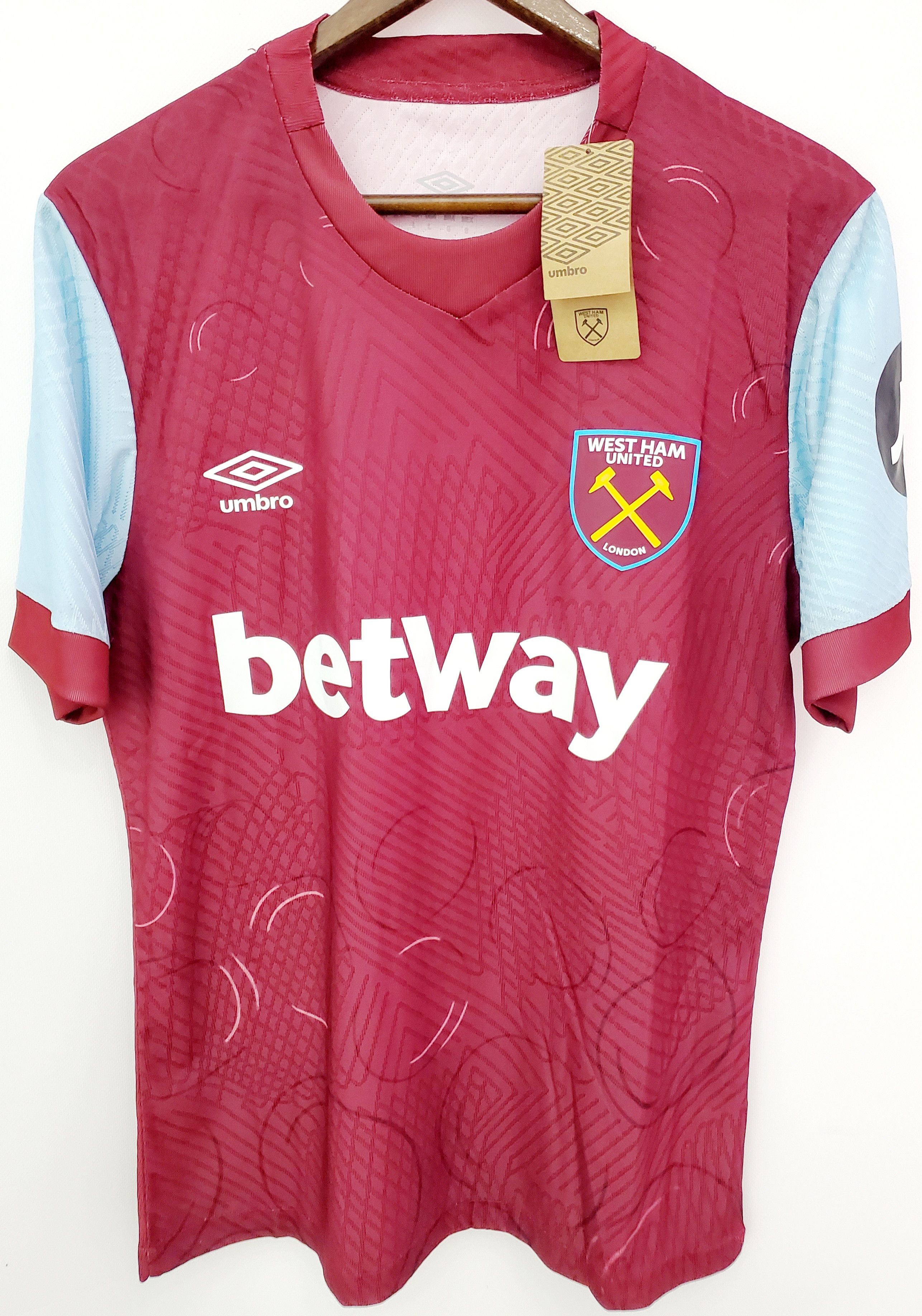 Umbro West Ham United Home Football Soccer Shirt Jersey 23/24 M Size US M / EU 48-50 / 2 - 1 Thumbnail