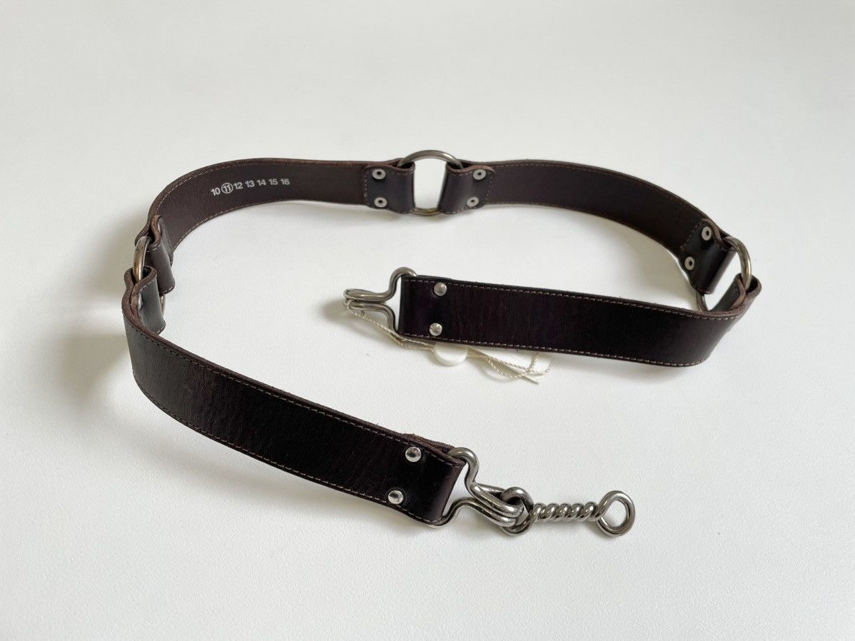 Maison Margiela A/W 06 Brown Leather ‘Bondage Belt’ Size 34 - 9 Thumbnail