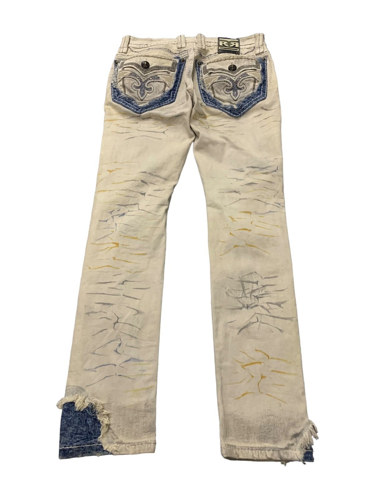 Japanese Brand × Rock Revival Vintage Rock Revival Heavy Stitch Dagger Craft Tapered Jeans Size US 30 / EU 46 - 7 Thumbnail