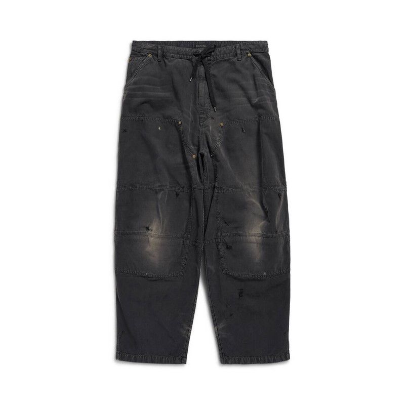 Balenciaga men's double knee pants in black Size US 36 / EU 52 - 1 Thumbnail
