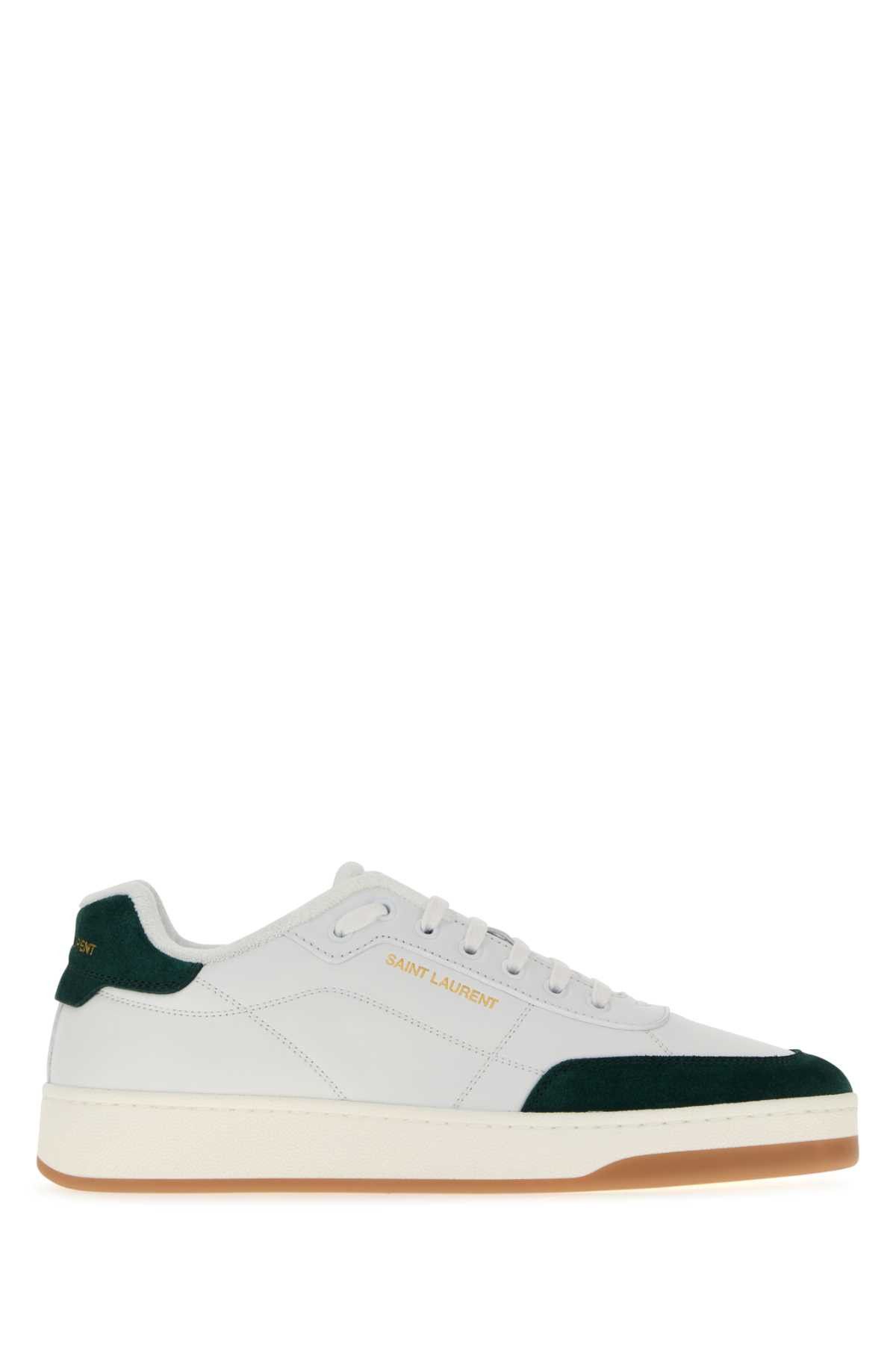 Saint Laurent Paris White Leather Sl/61 Sneakers Size US 8 / EU 41 - 1 Thumbnail